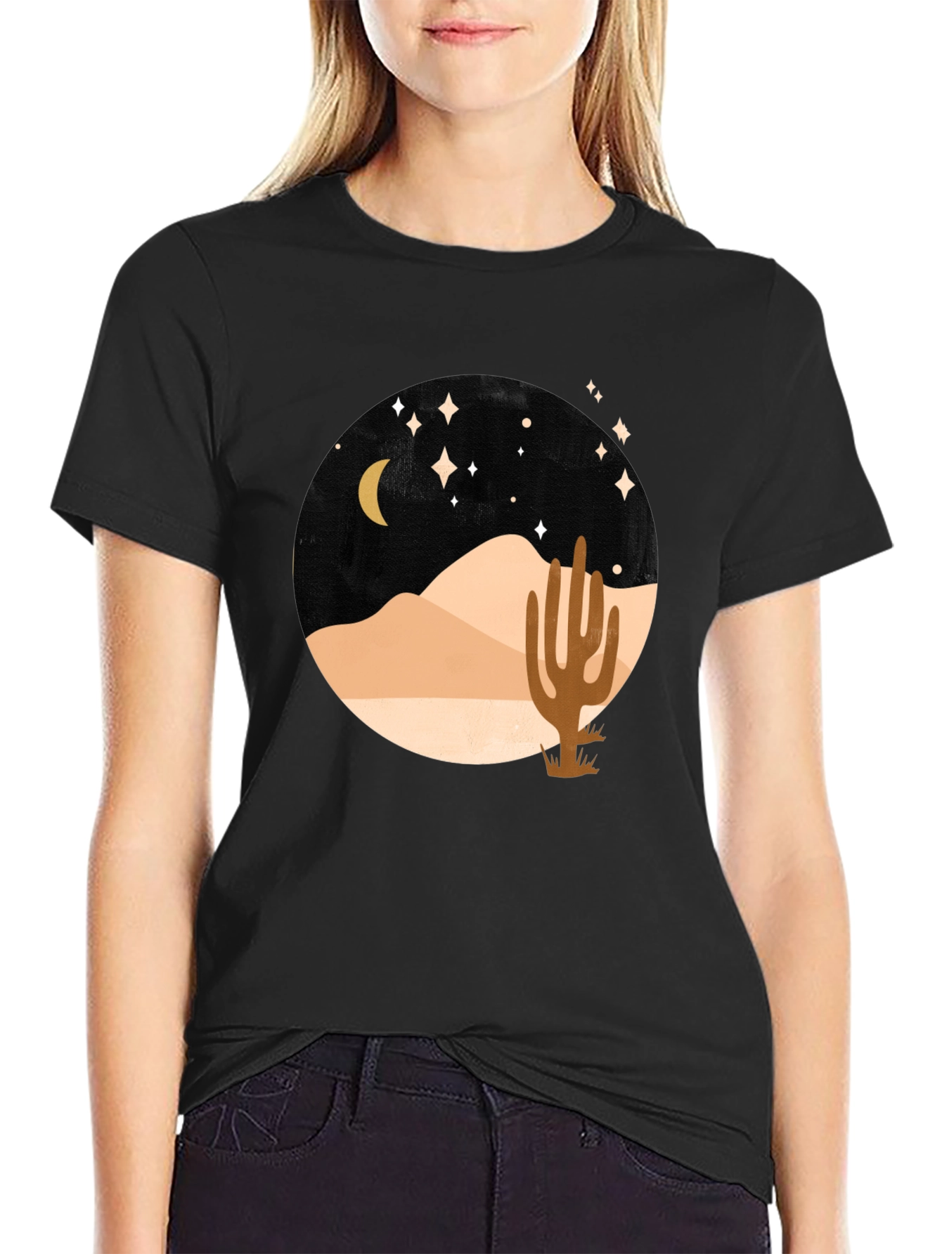 Black Desert Night Graphic Tee view 2