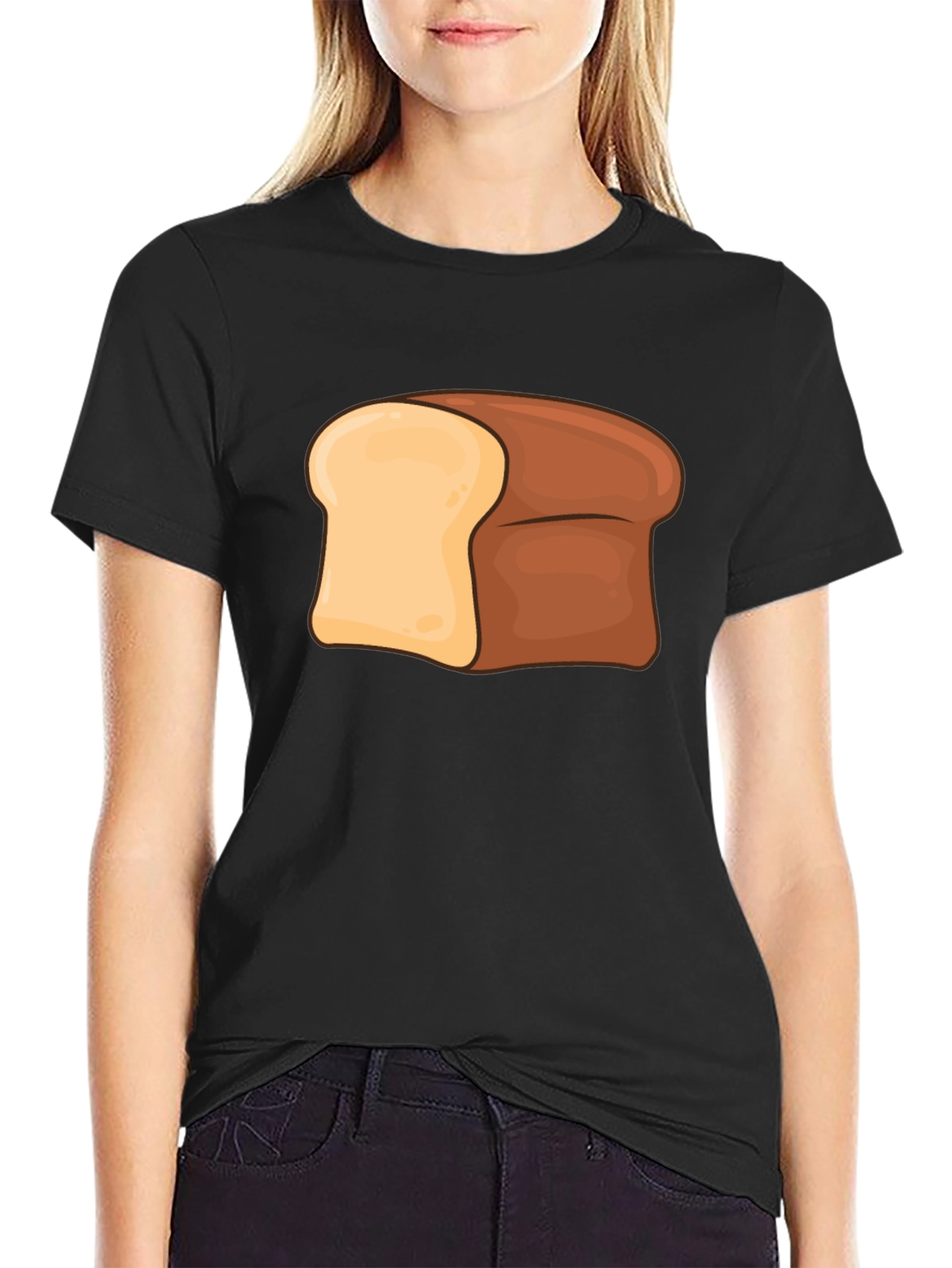 Black Bread Graphic T-Shirt - Comfort & Style view 2