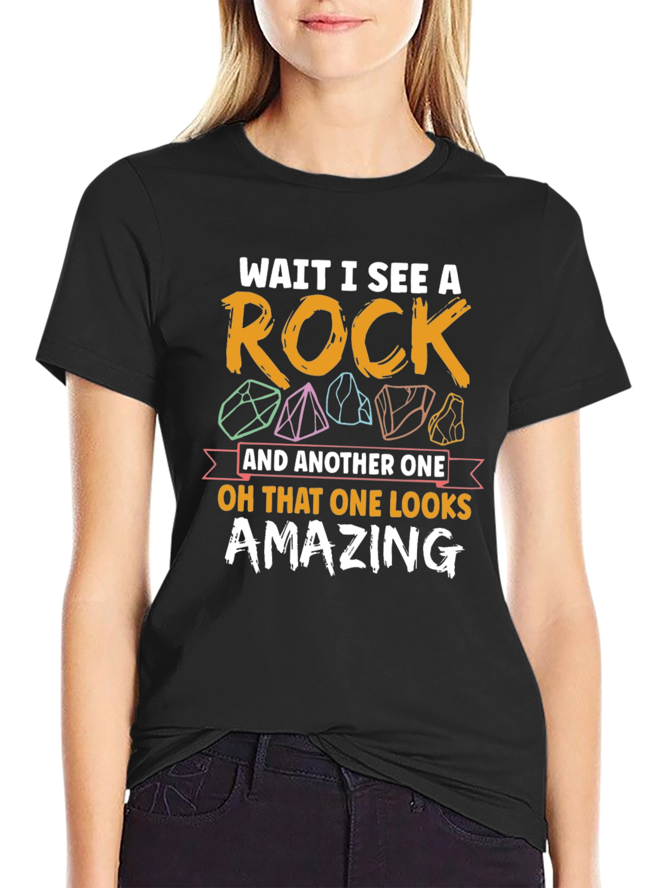 Black Rock Collector T-Shirt - Funny Geology Tee view 2