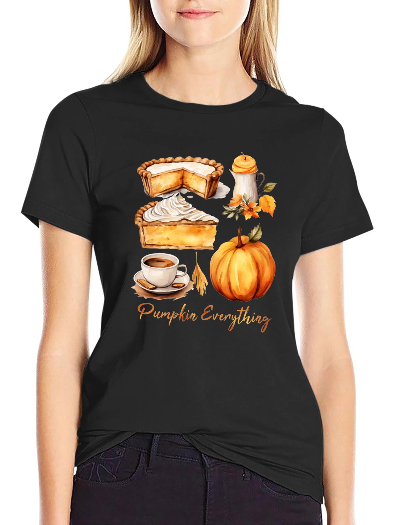 Black Pumpkin Everything Graphic Tee view 2