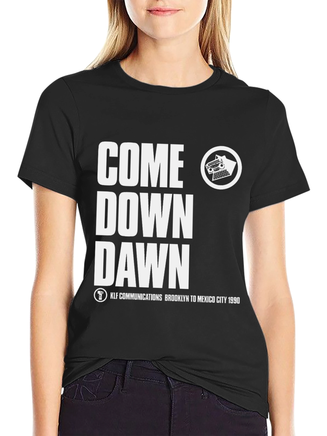 Black Come Down Dawn Graphic Tee view 2