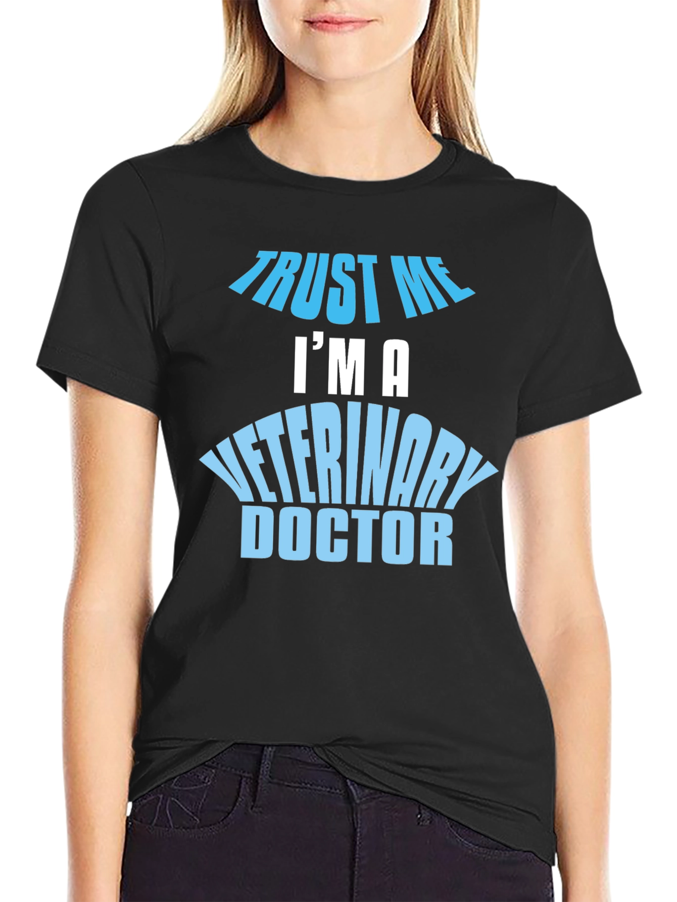 Trust Me I'm A Veterinary Doctor Black T-Shirt - 2