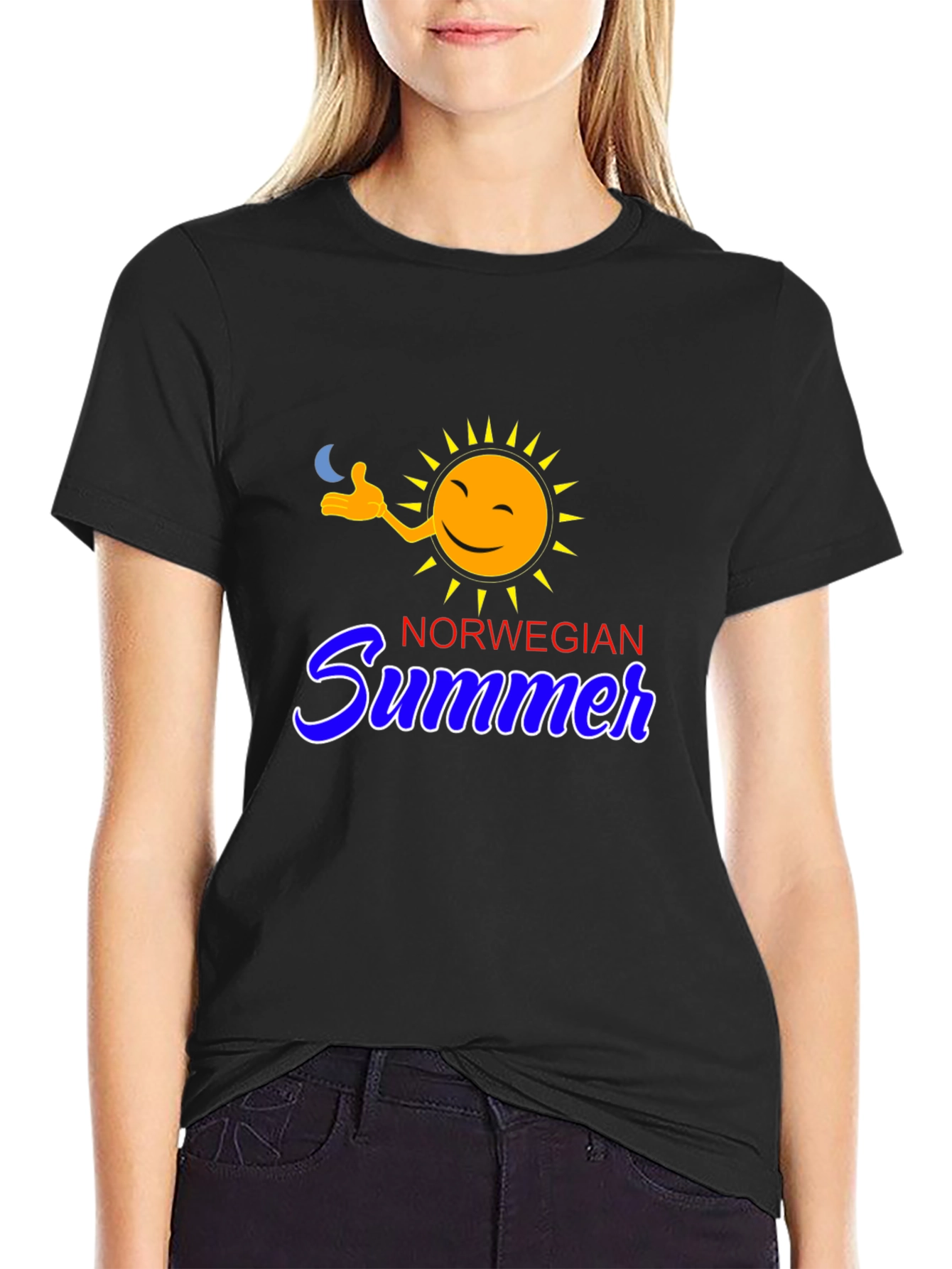 Black Norwegian Summer T-Shirt - Black Tee view 2