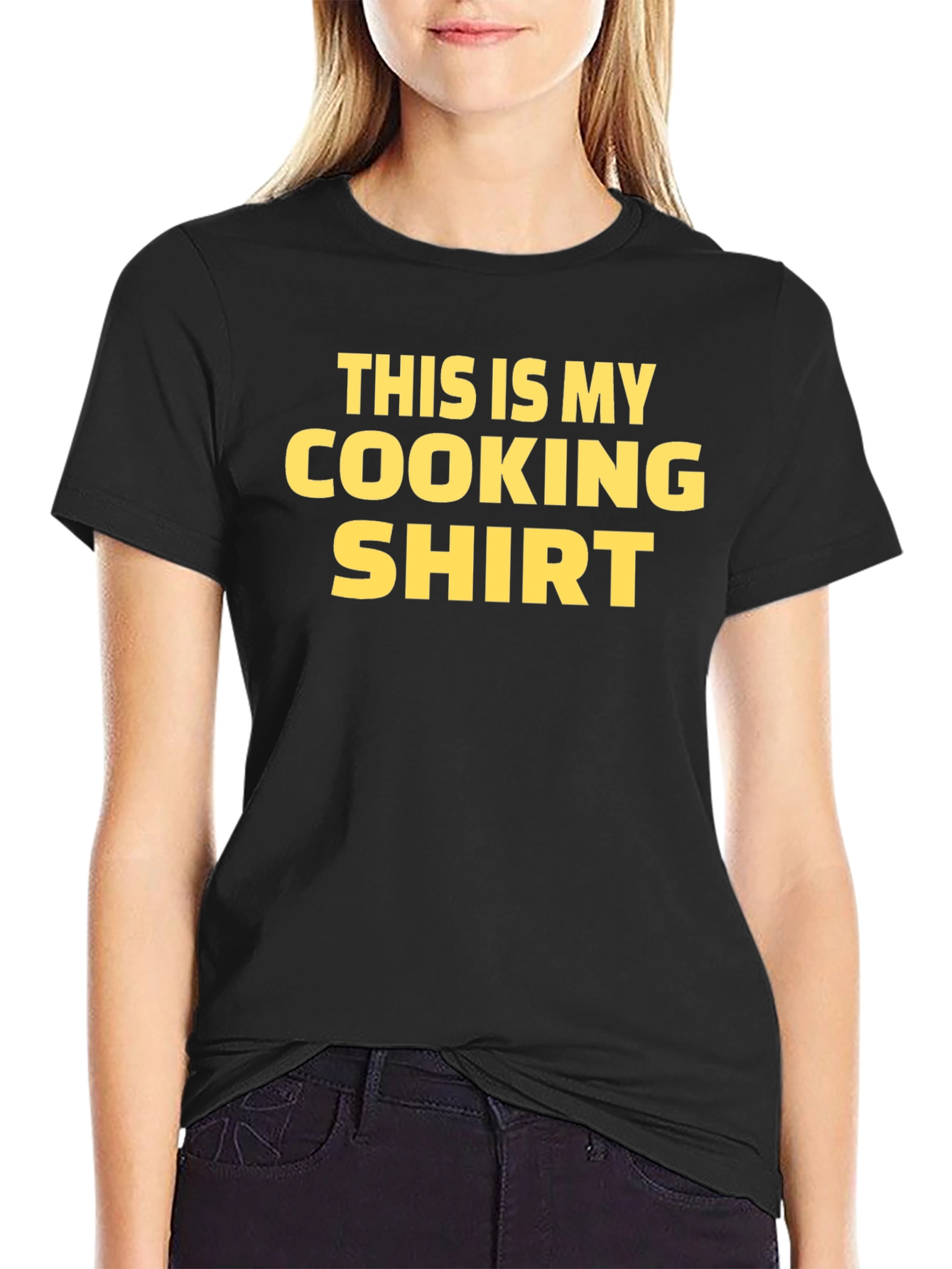 Black This is My Cooking Shirt - Novelty Chef Tee view 2