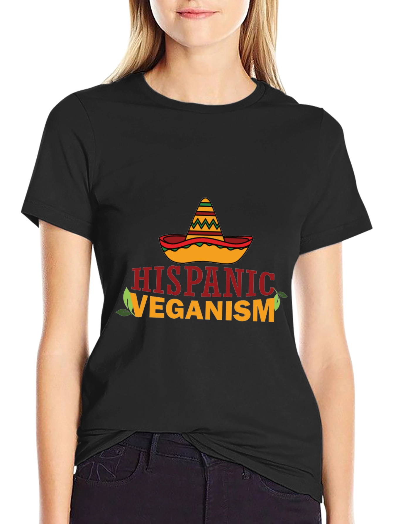 Black Hispanic Veganism T-Shirt view 2