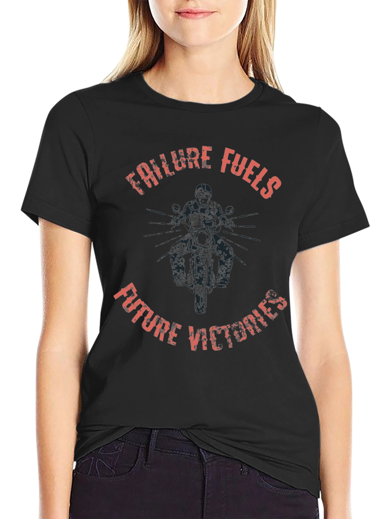 Black Failure Fuels Future Victories Graphic Tee view 2