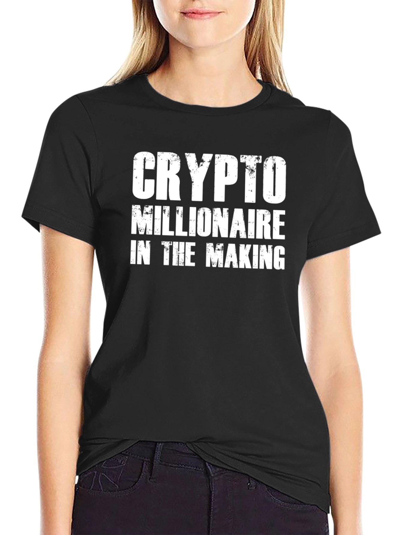 Black Crypto Millionaire In The Making T-Shirt view 2