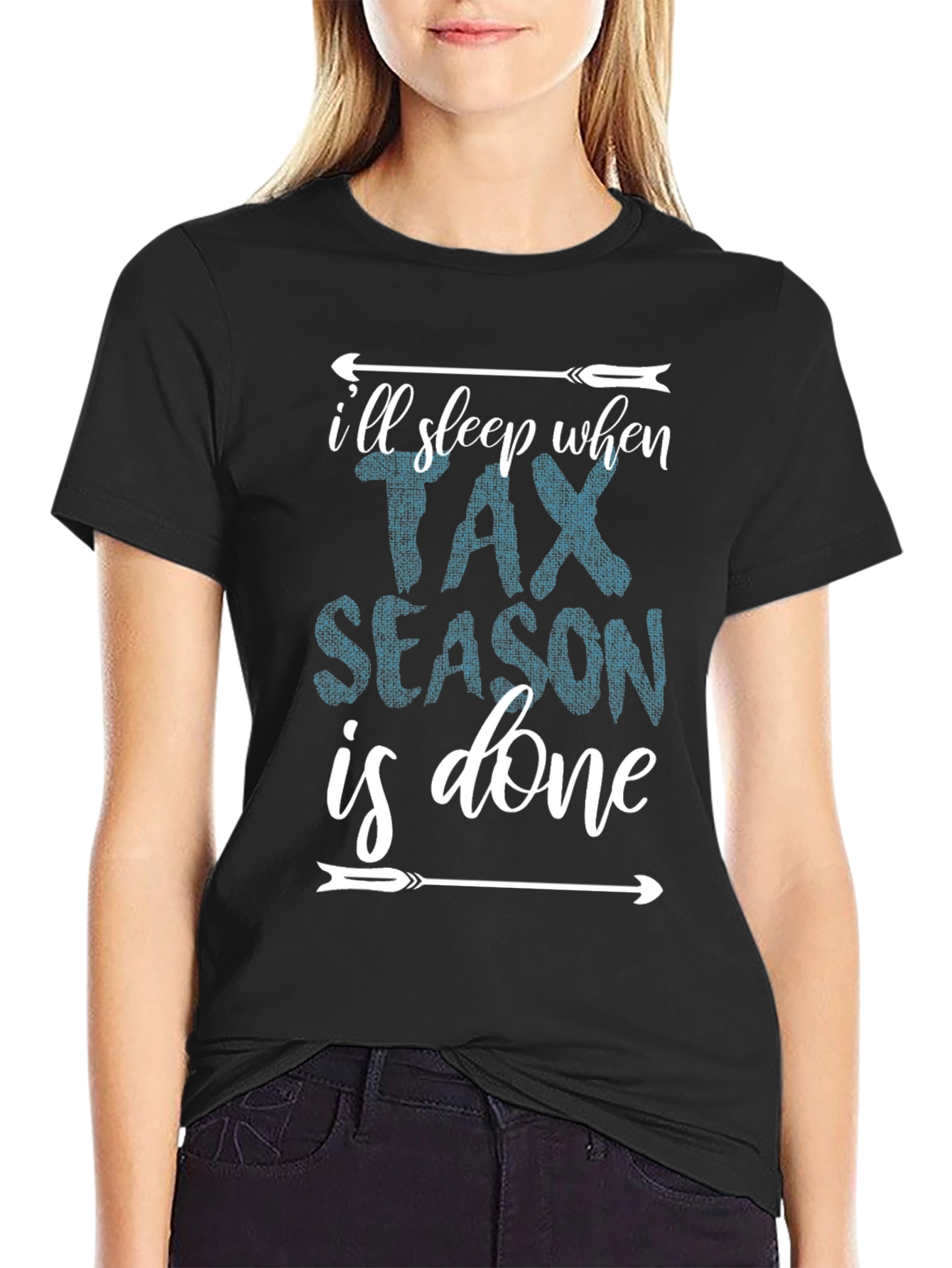 Black Tax Season T-Shirt - Accountant Gift view 2