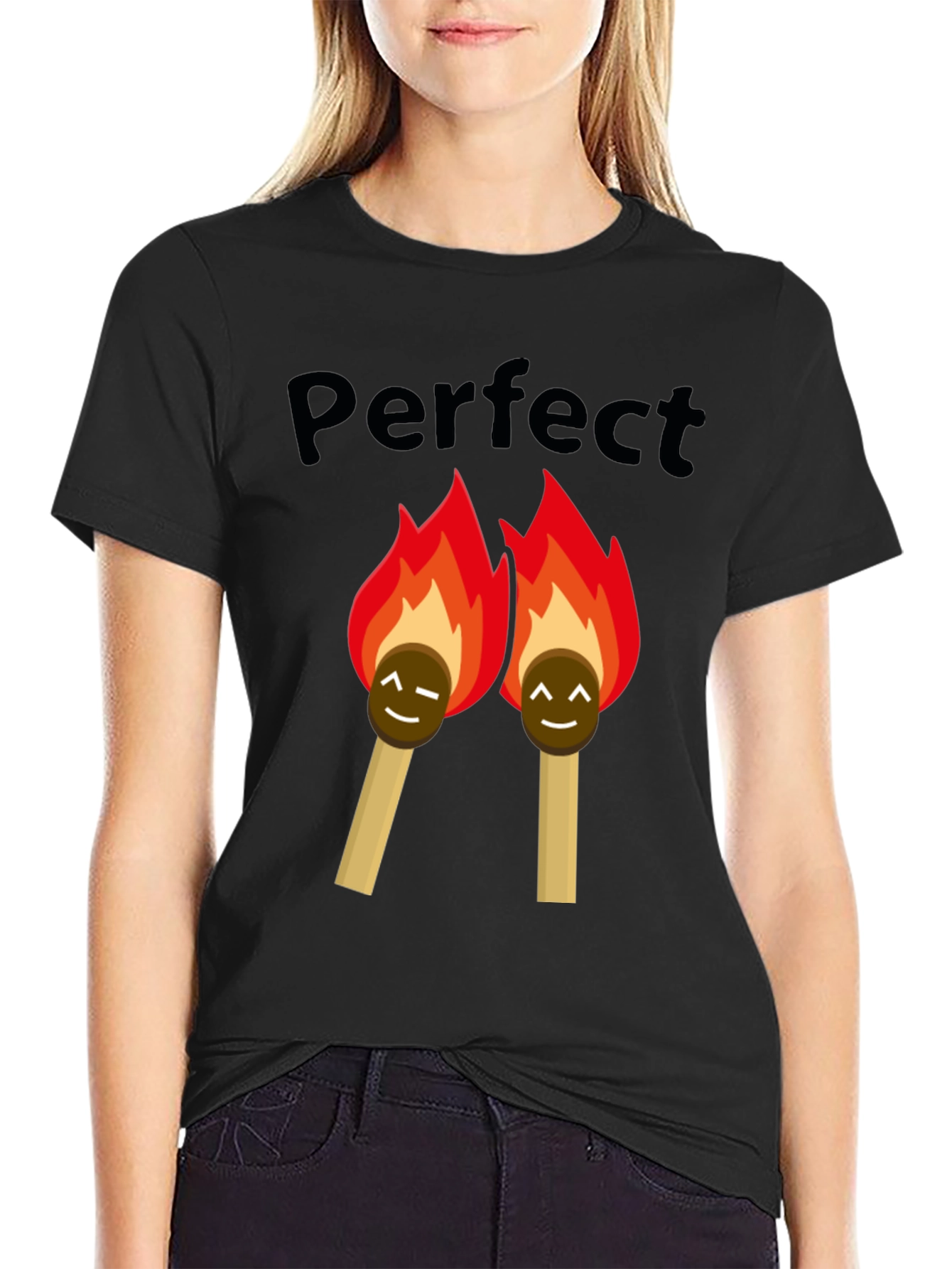 Black Perfect Match Graphic T-Shirt view 2
