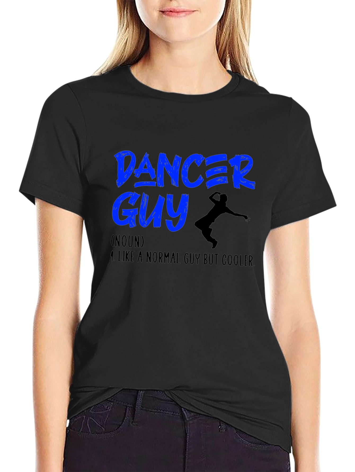 Black Dancer Guy T-Shirt - Cool Definition view 2