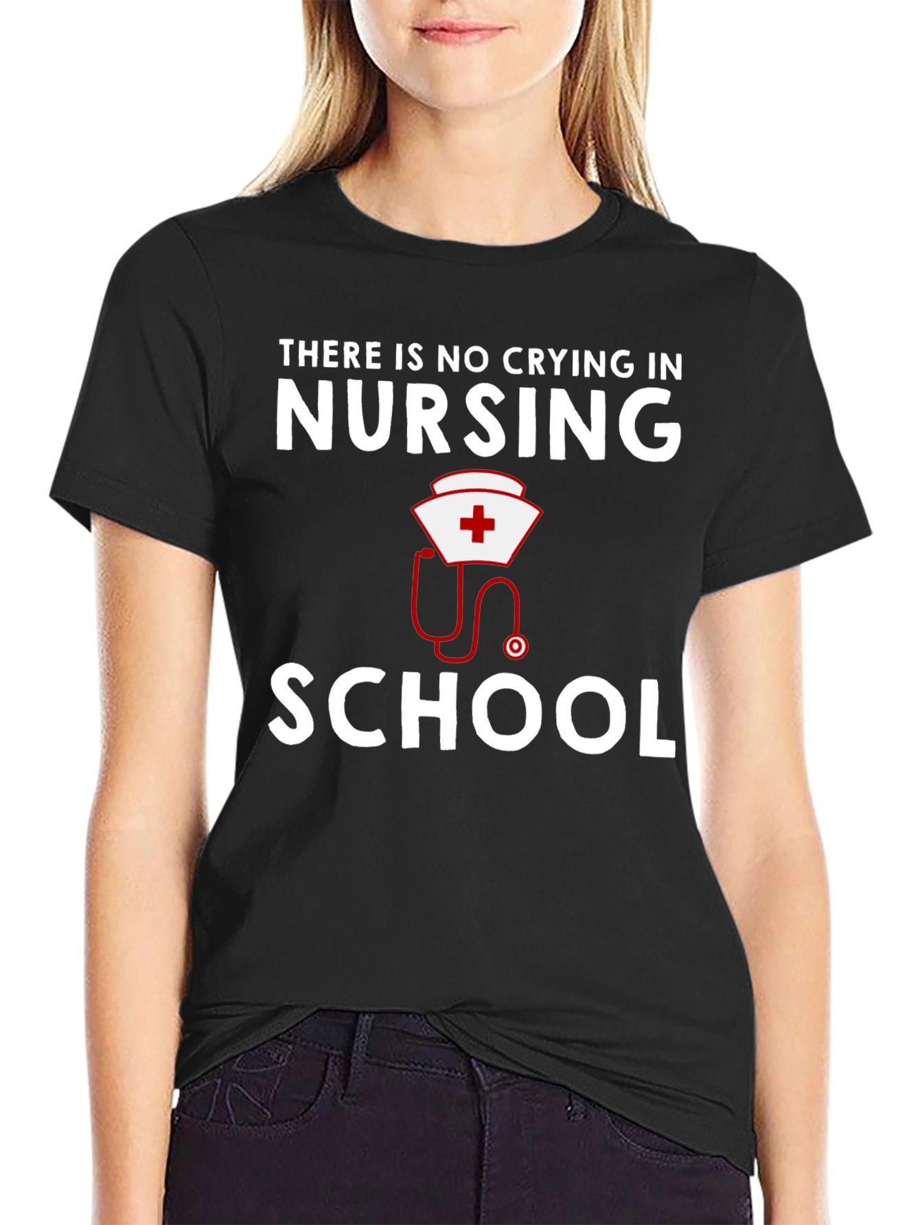 Nursing School T-Shirt: No Crying in Nursing - 2