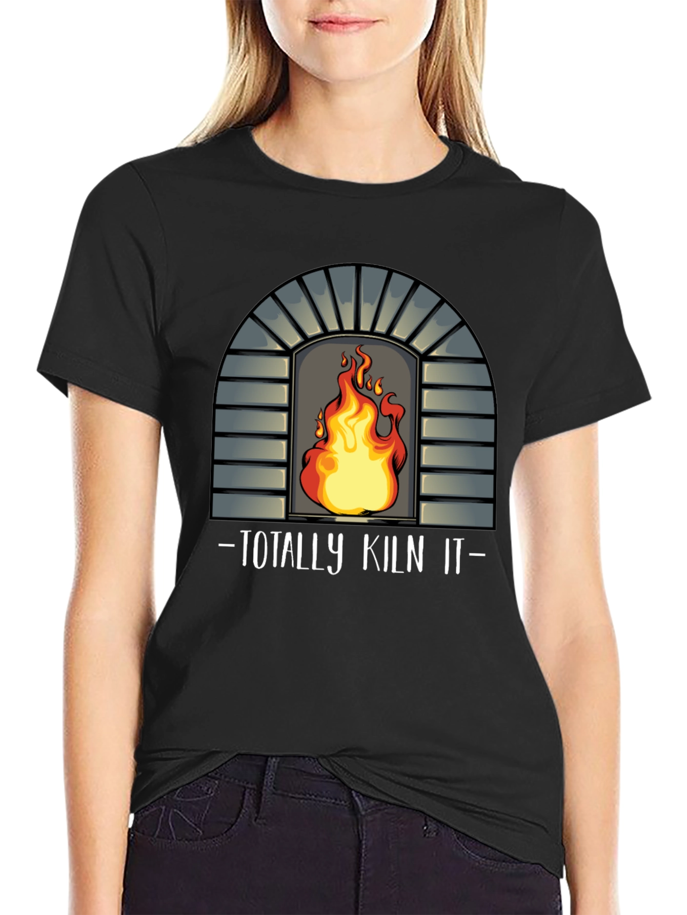 Black Totally Kiln It! Graphic Tee view 2