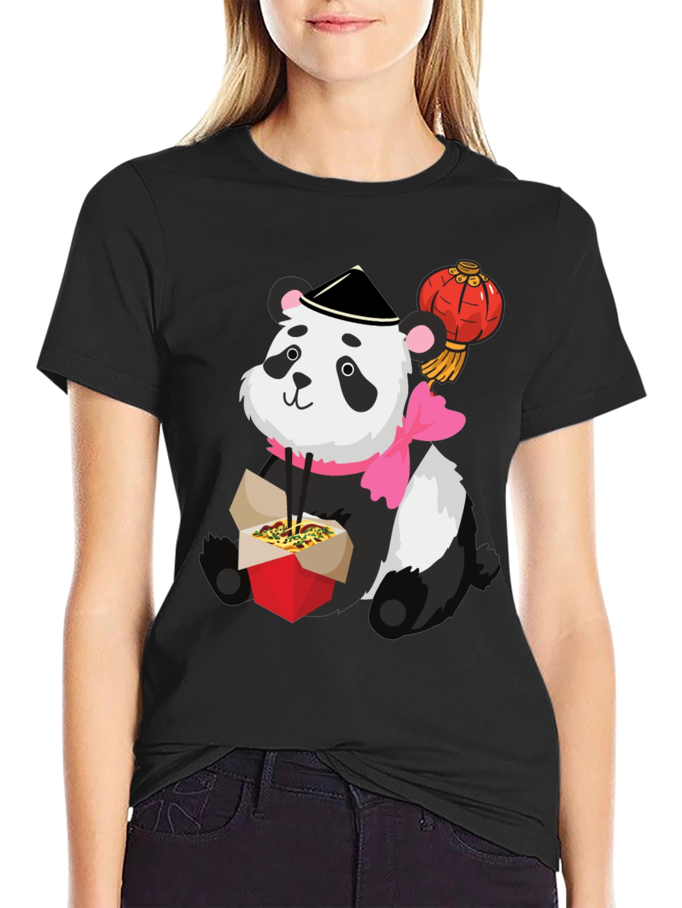 Black Panda Takeout Graphic Tee view 2