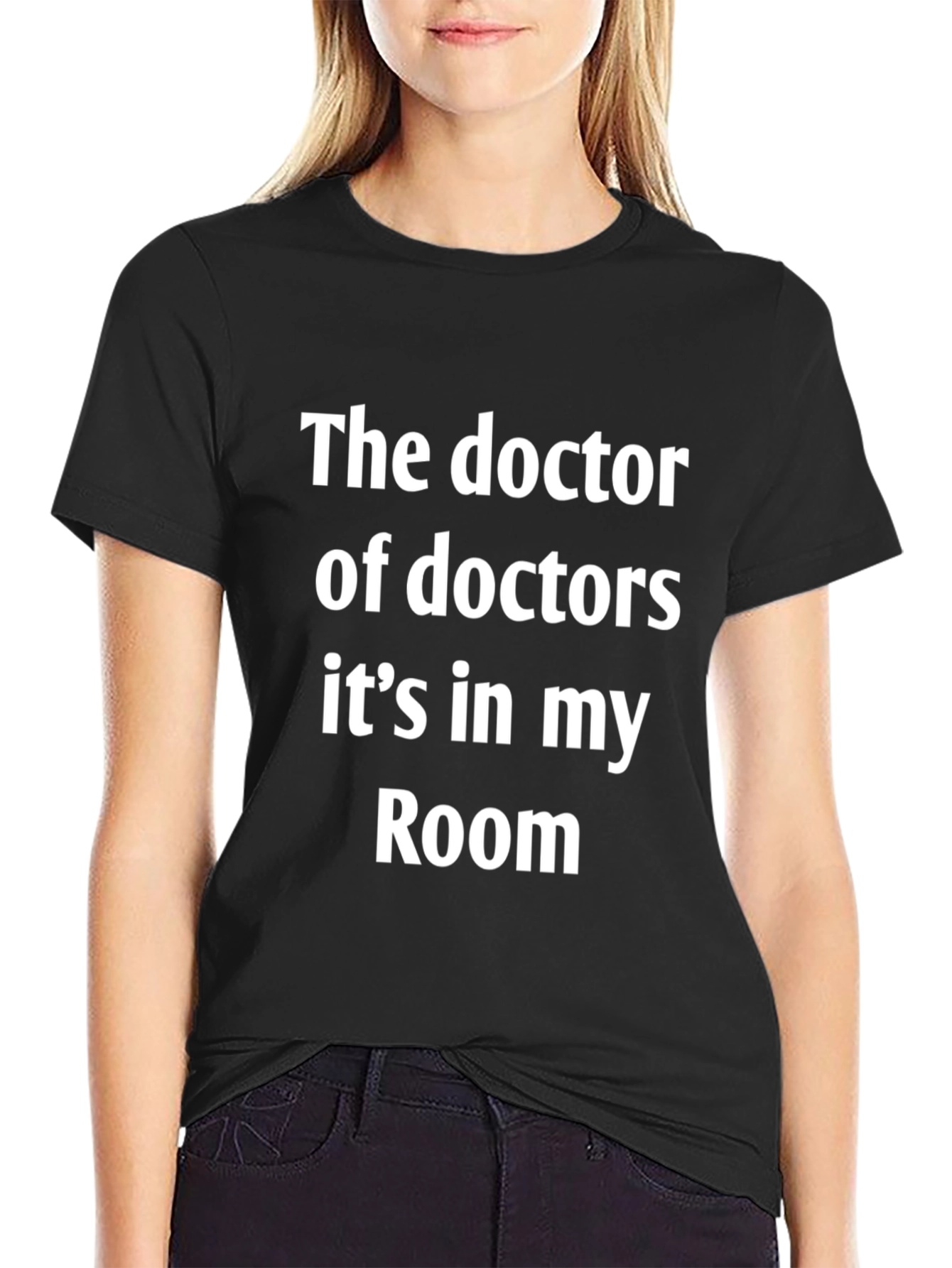 Black Doctor of Doctors T-Shirt - Funny Medical Humor Tee view 2