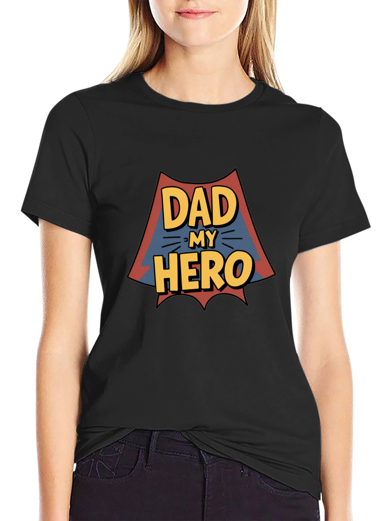 Dad My Hero Graphic Print T-Shirt - 2