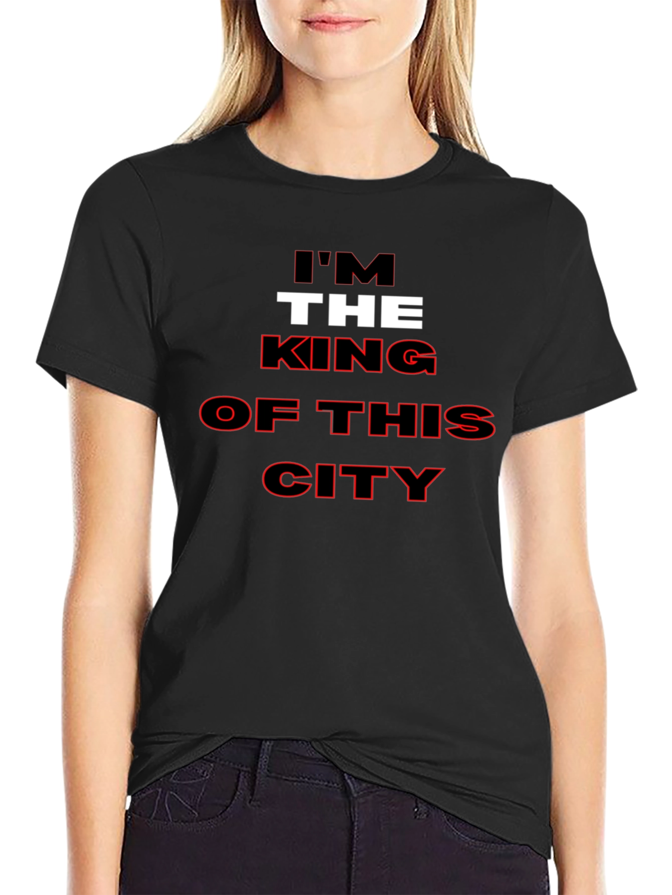 Black I'm The King of This City Black T-Shirt view 2