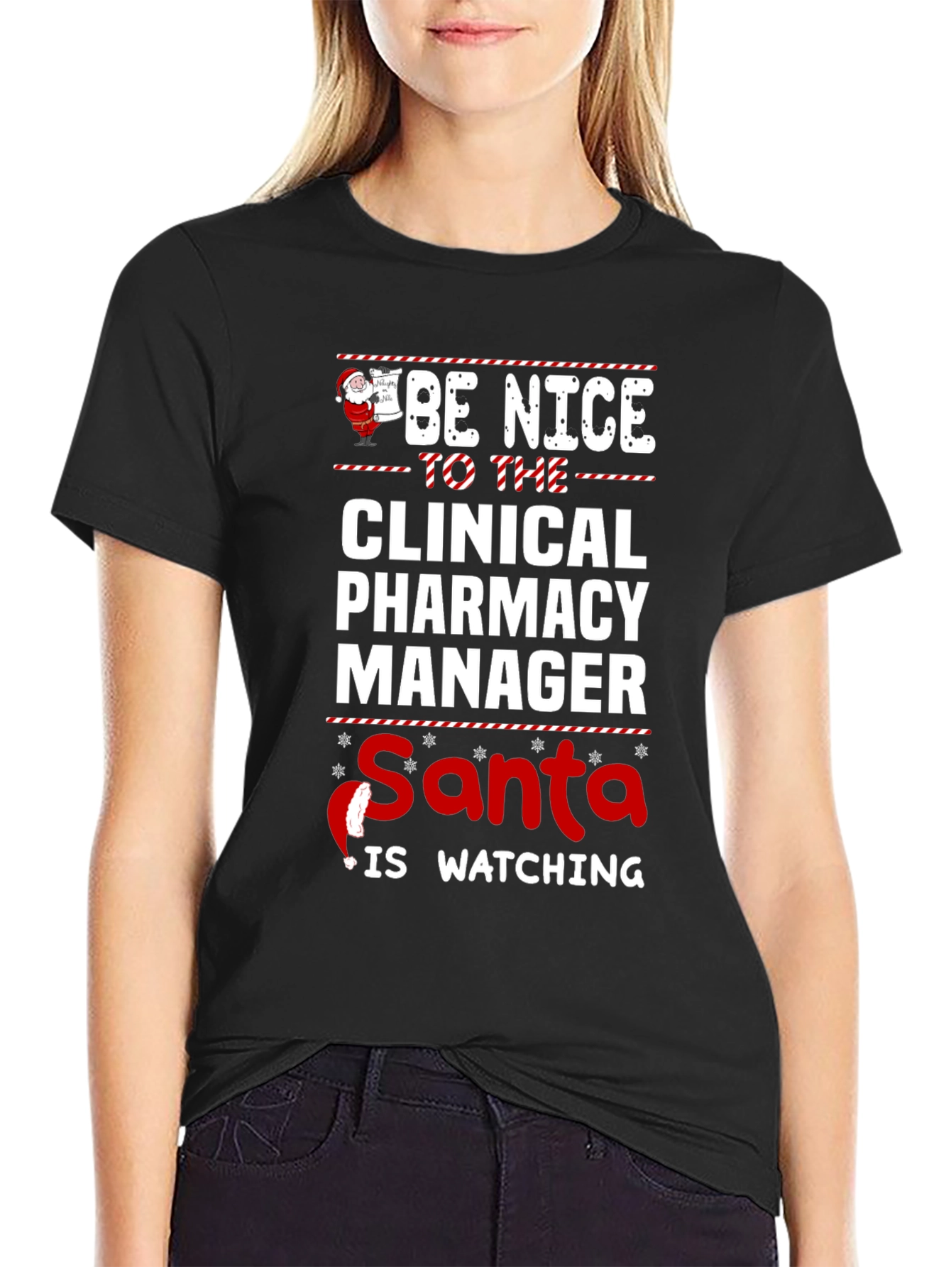 Funny Christmas Clinical Pharmacy Manager T-Shirt - 2