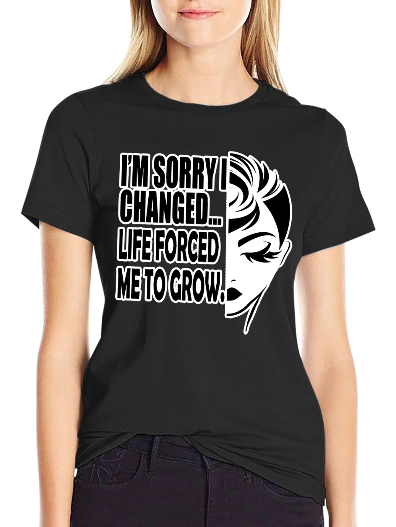 Black I'm Sorry T-Shirt view 2