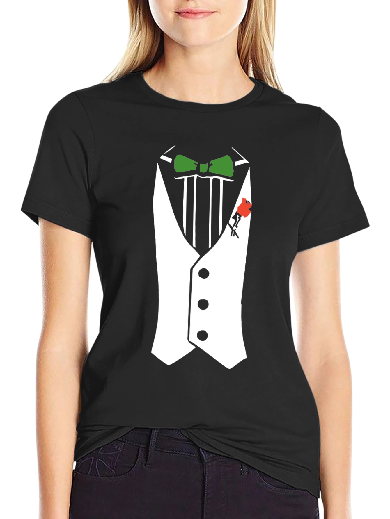 Black Tuxedo Graphic Tee - Formal Fun! view 2