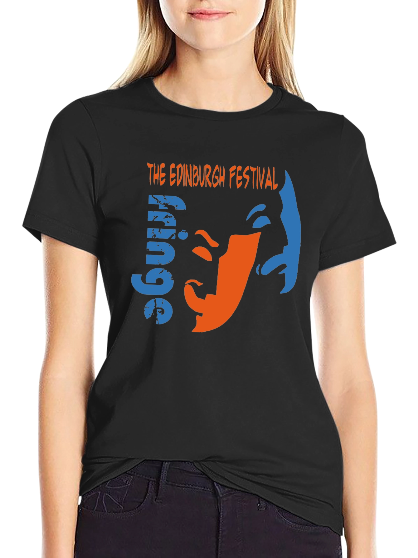 Black Edinburgh Festival Fringe Graphic Tee view 2