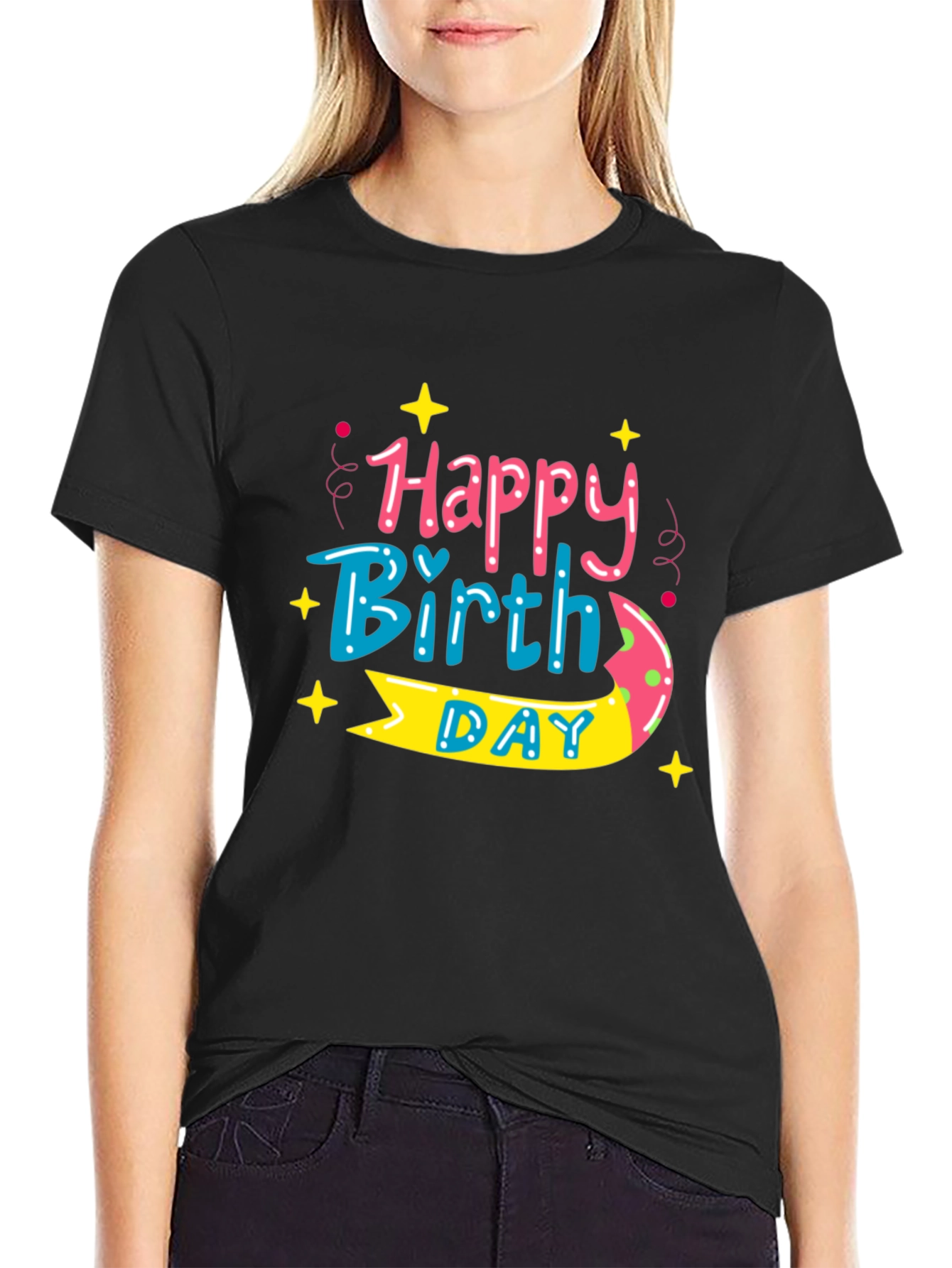 Happy Birthday Graphic Tee - Stylish Celebration Shirt - 2