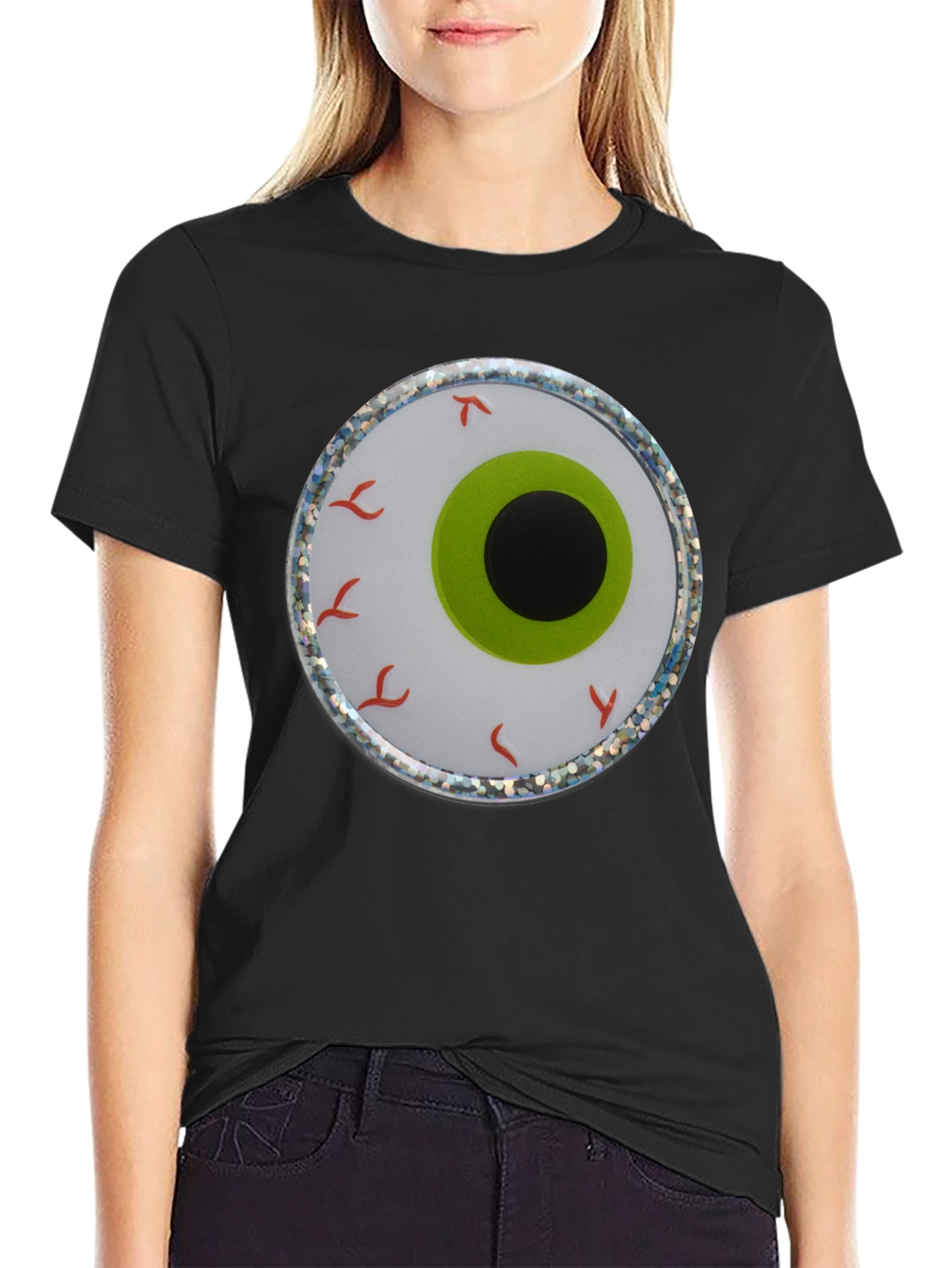 Black Eye See You T-Shirt: Novelty Halloween Apparel view 2