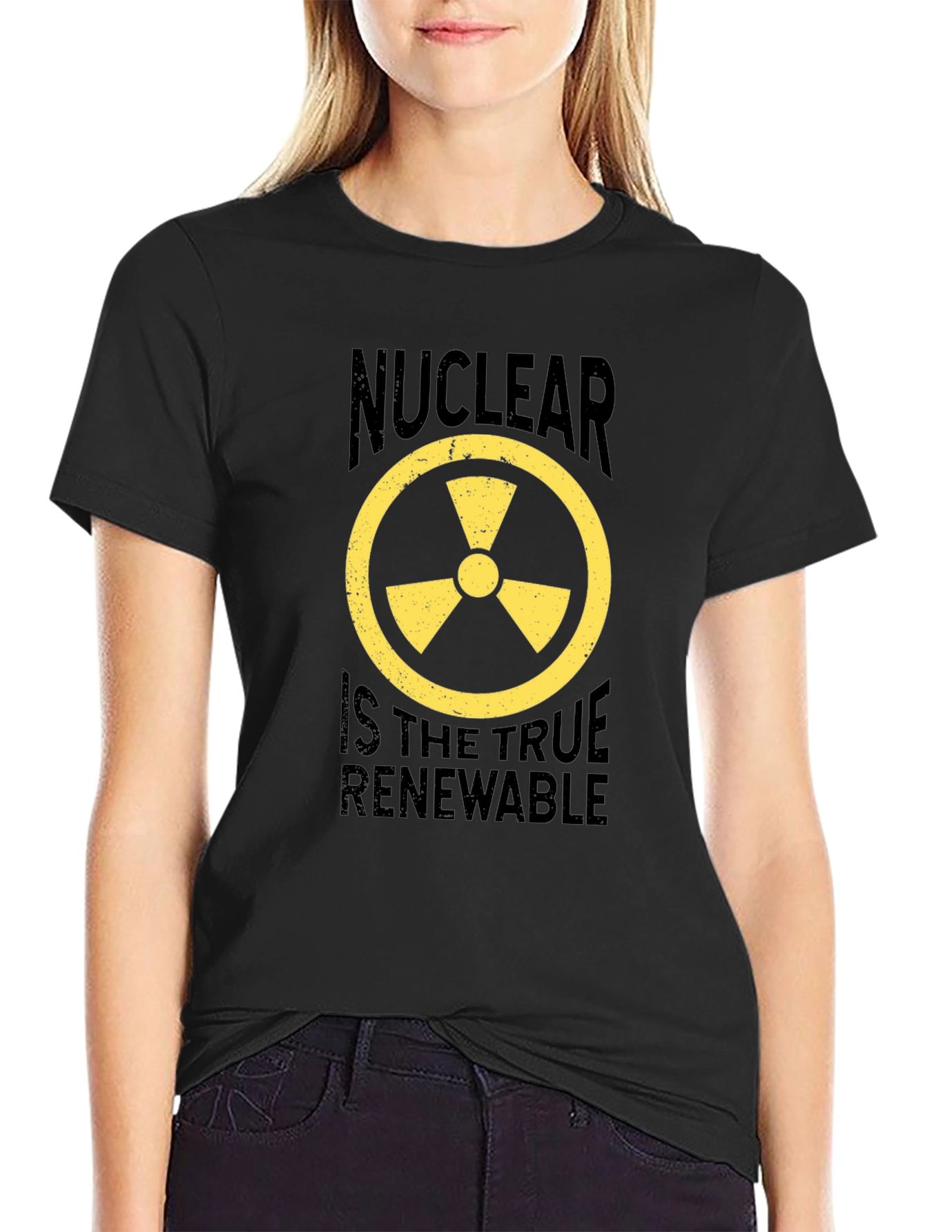 Black Nuclear Energy Renewable T-Shirt view 2