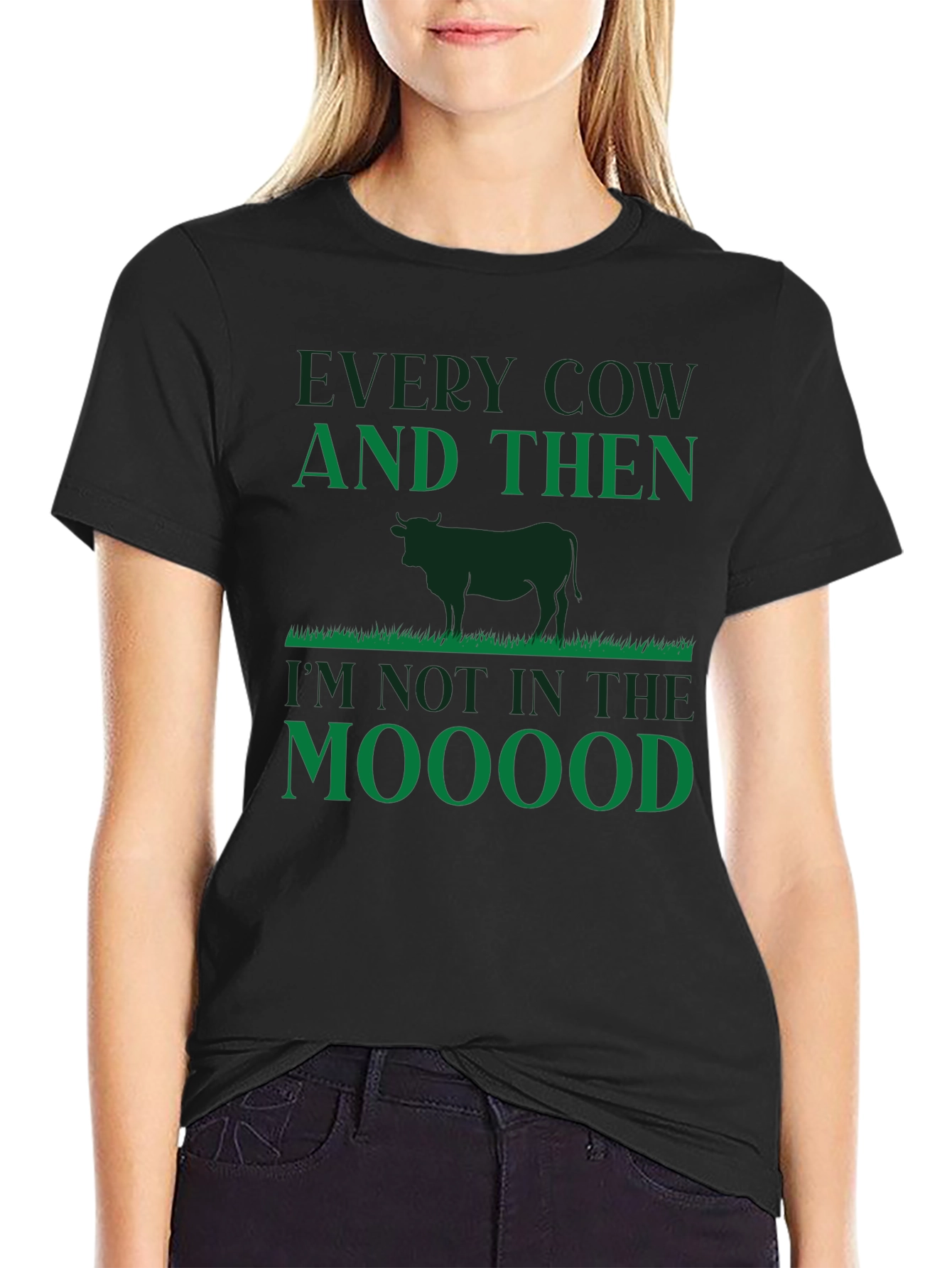 Black Every Cow Funny Graphic Tee view 2