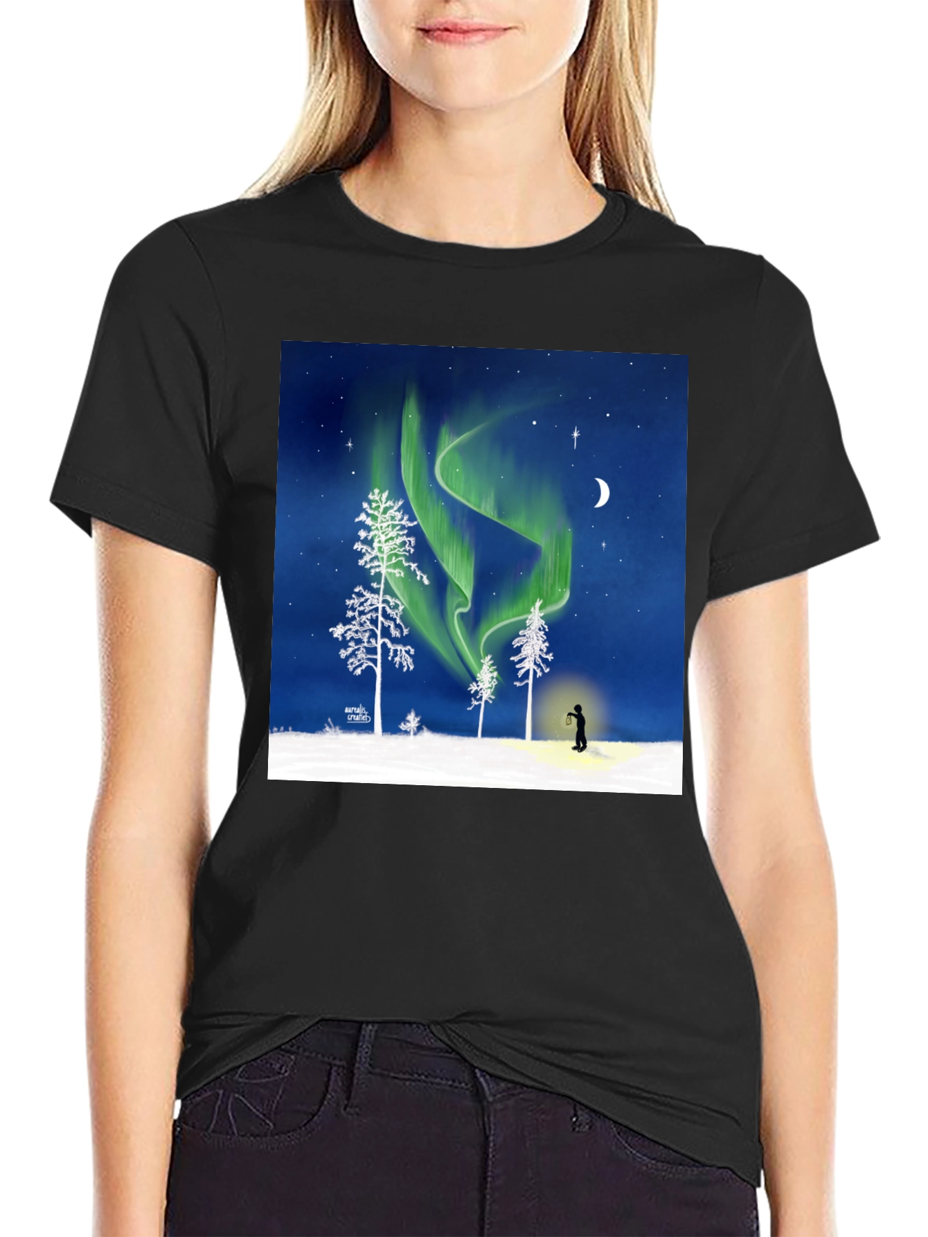 Aurora Borealis Graphic Tee - Northern Lights Shirt - 2