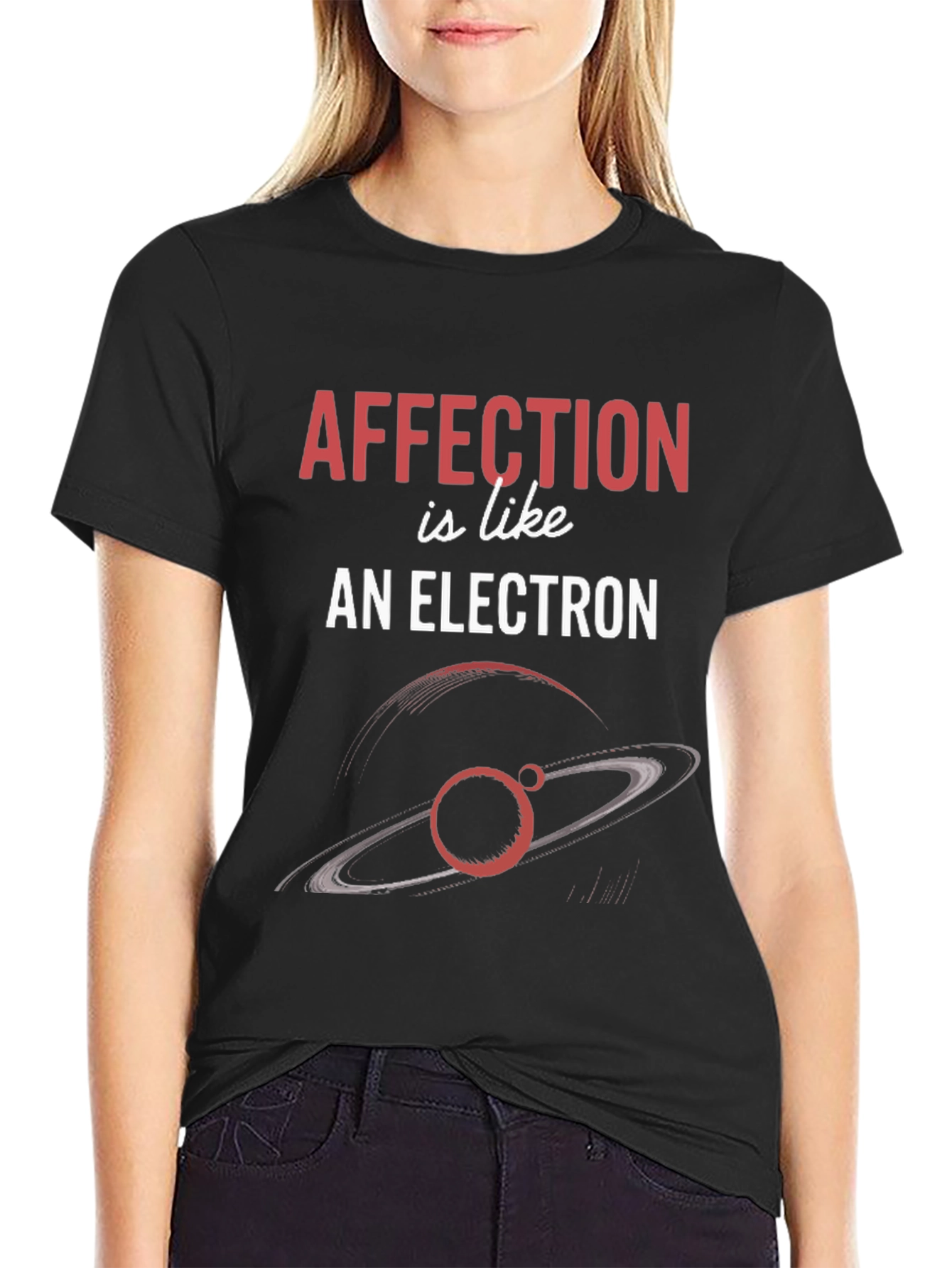 Black Affection is Like an Electron Graphic T-Shirt view 2