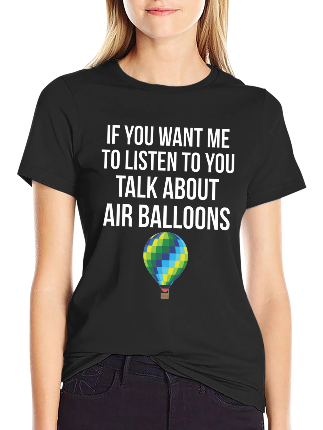 Black Air Balloon Talk T-Shirt - Listener Edition view 2