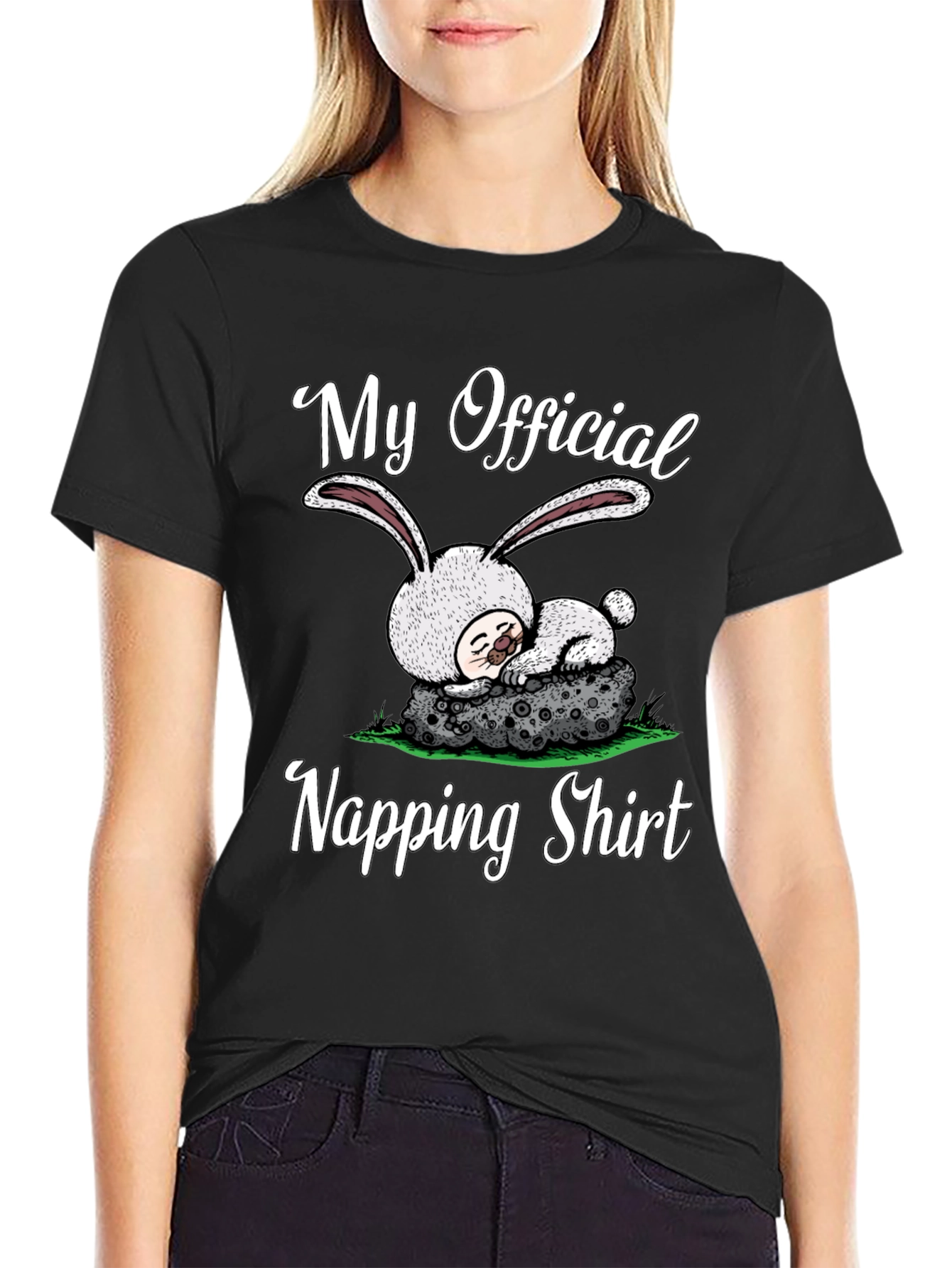 My Official Napping Shirt Cute Bunny Sleep Tee - 2