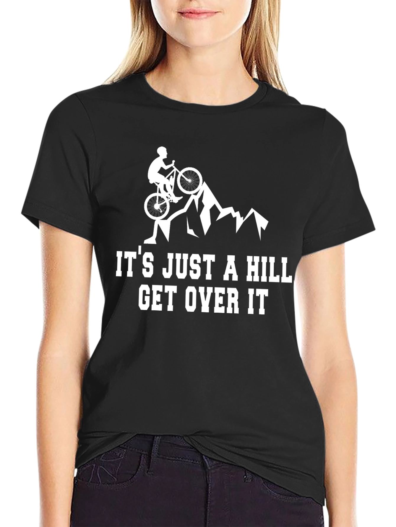 Black Mountain Biker 'It's Just A Hill' Graphic Tee view 2