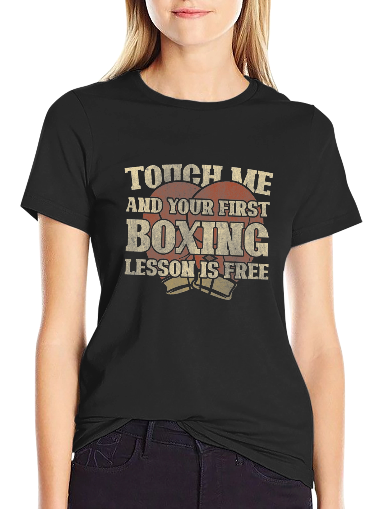 Black Boxing Lesson T-Shirt view 2
