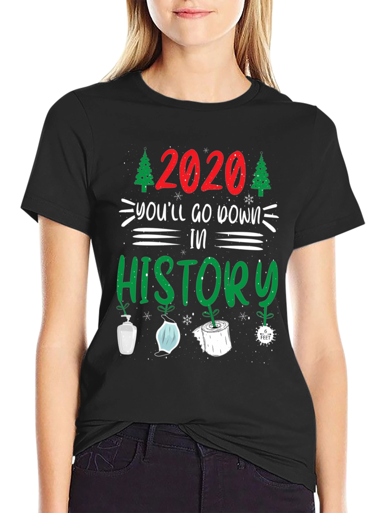 Black 2020 History Graphic Tee view 2