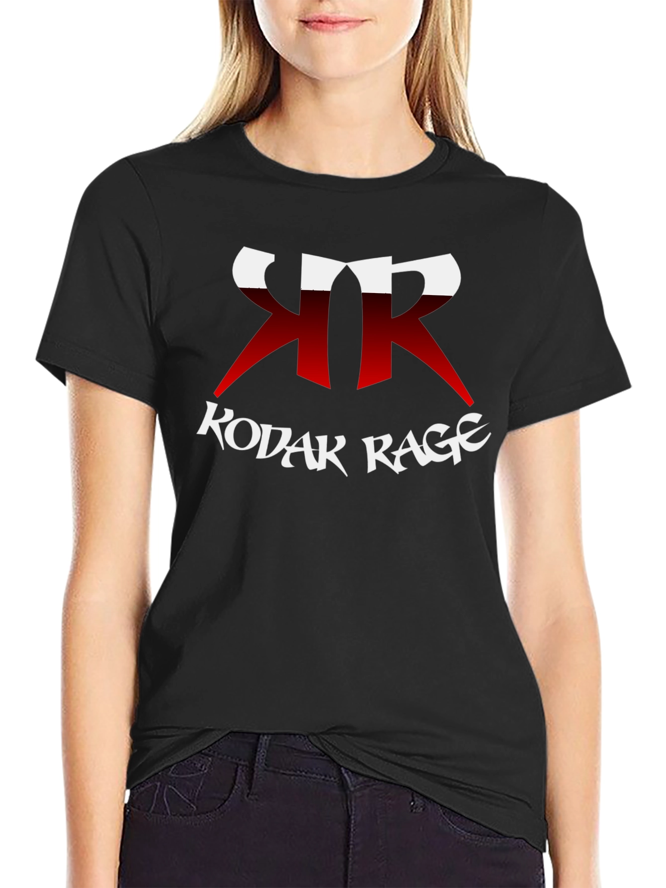 Black Kodak Rage Graphic Tee - Black view 2