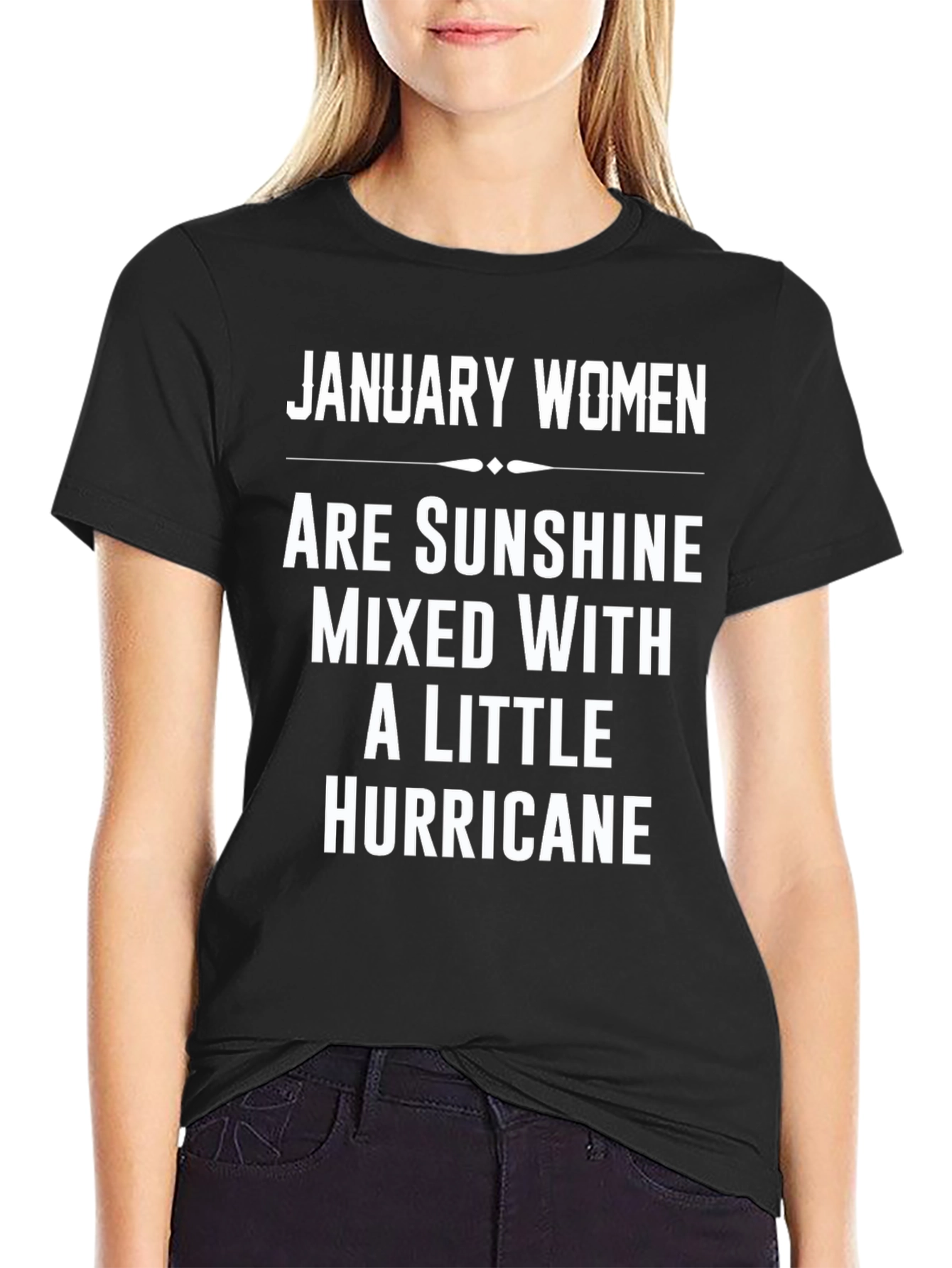 Black January Women Sunshine Hurricane Graphic Tee view 2