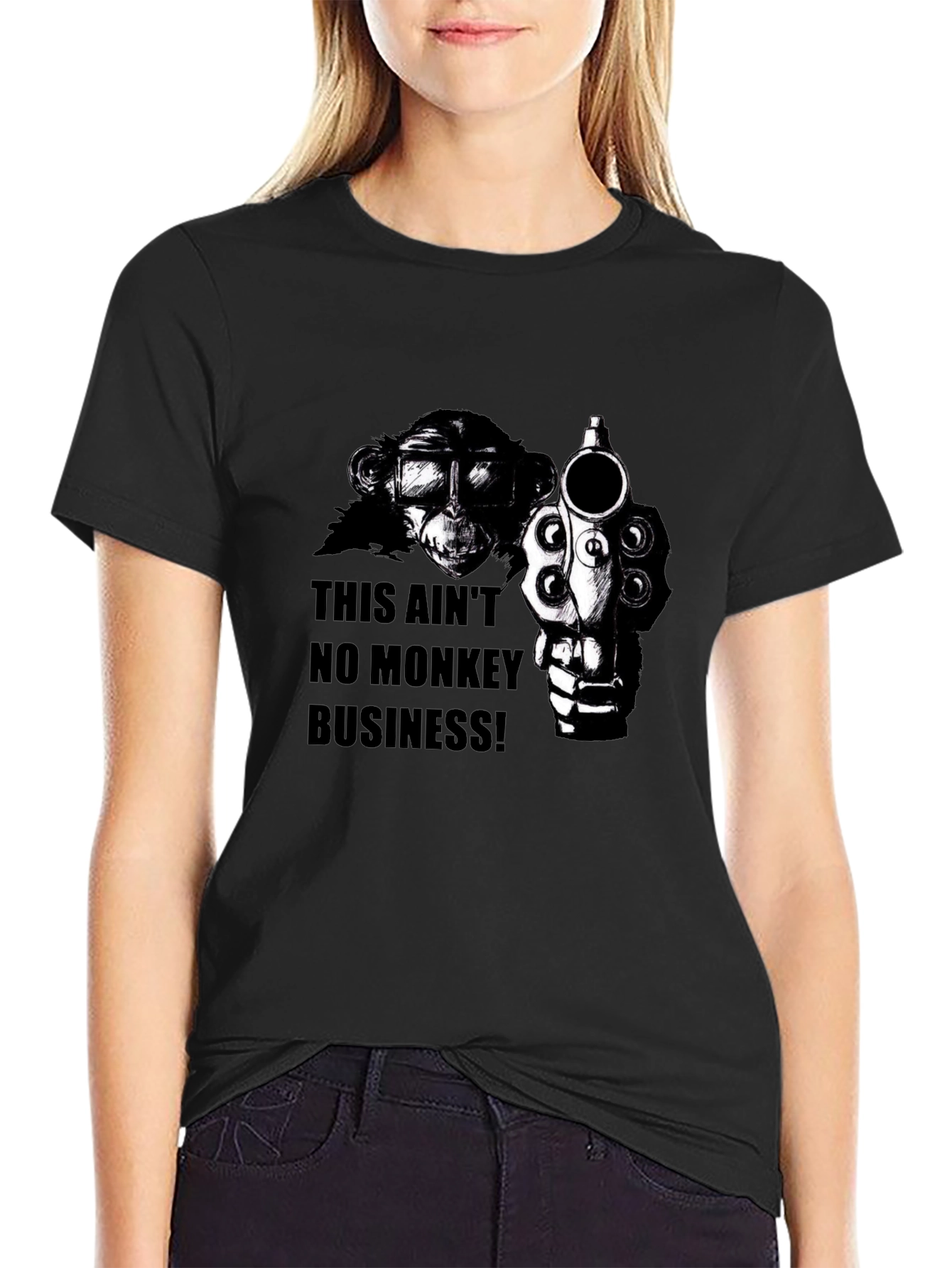 Black Monkey Business T-Shirt view 2