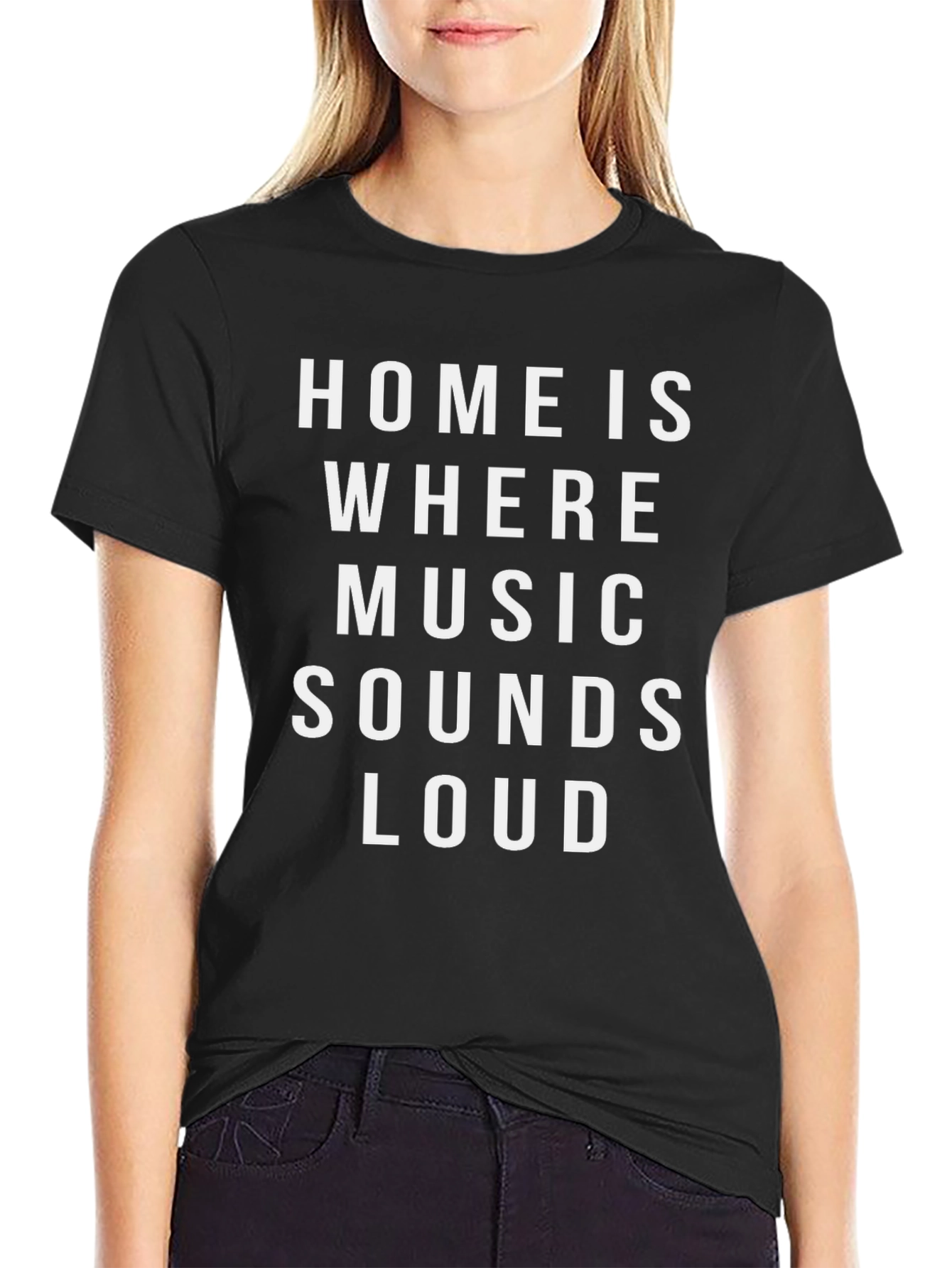 Music Lover Tee: Home Is Where the Music Sounds Loud - 2
