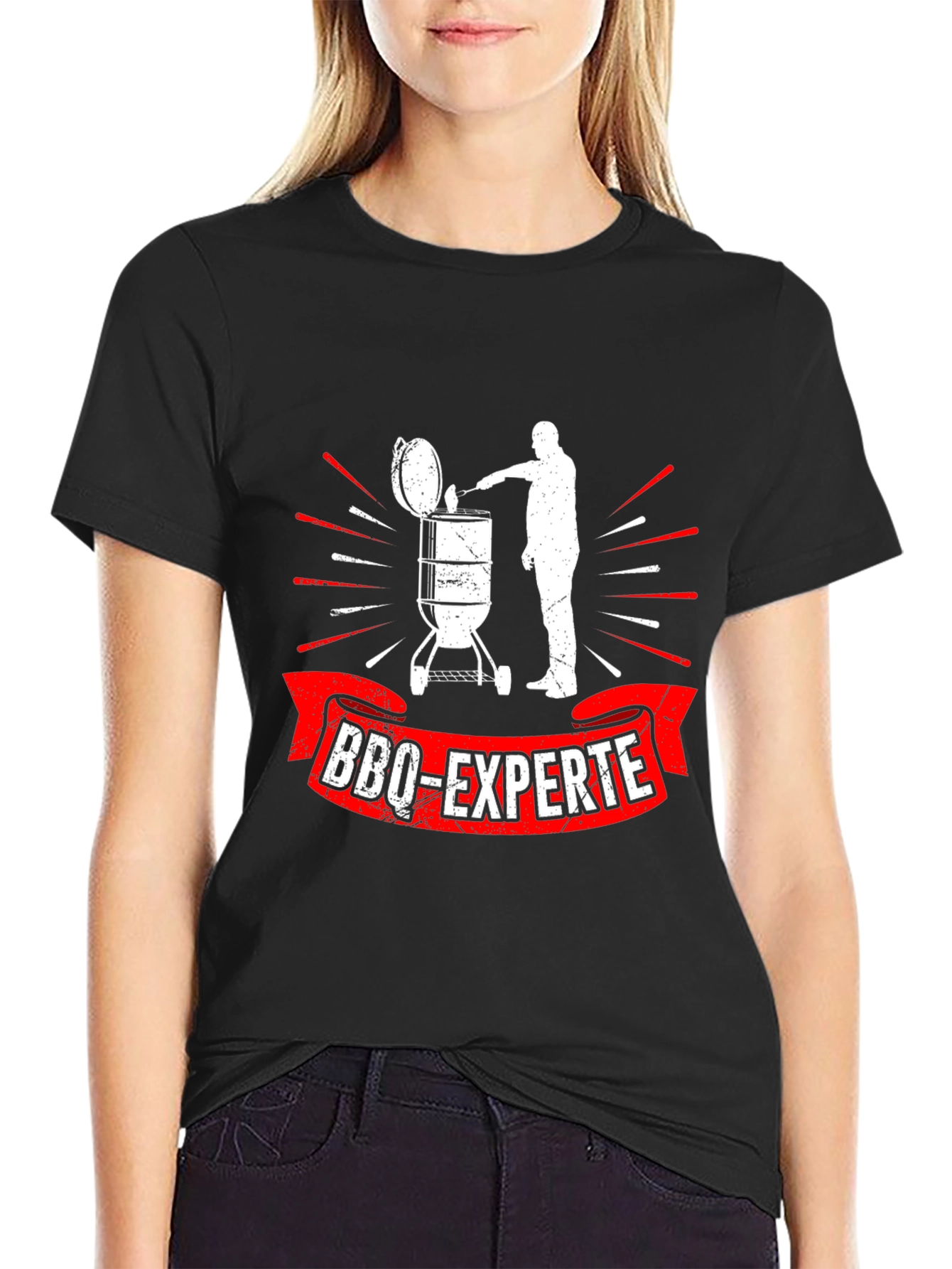 Black BBQ-Experte Graphic T-Shirt view 2