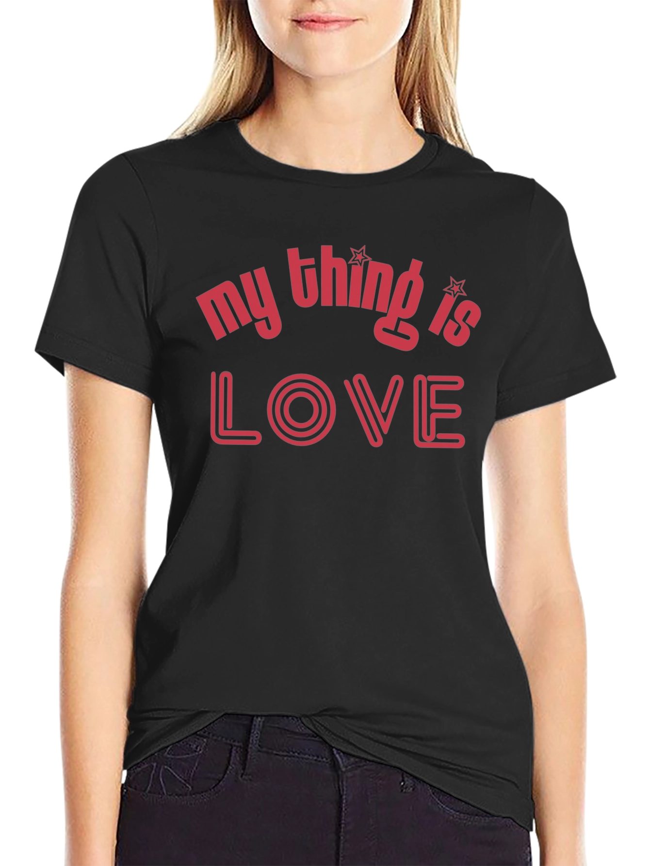 Black My Thing is Love Graphic Tee view 2
