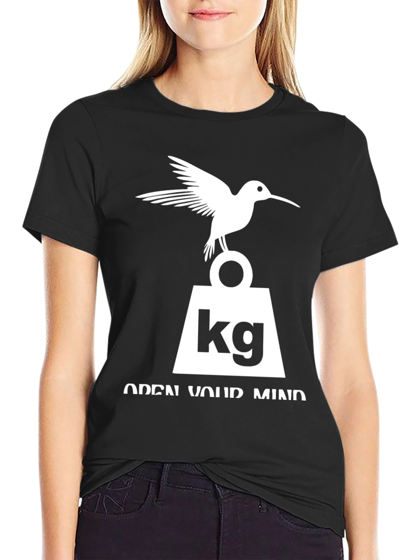 Black Hummingbird KG Weight Open Mind Graphic T-Shirt view 2