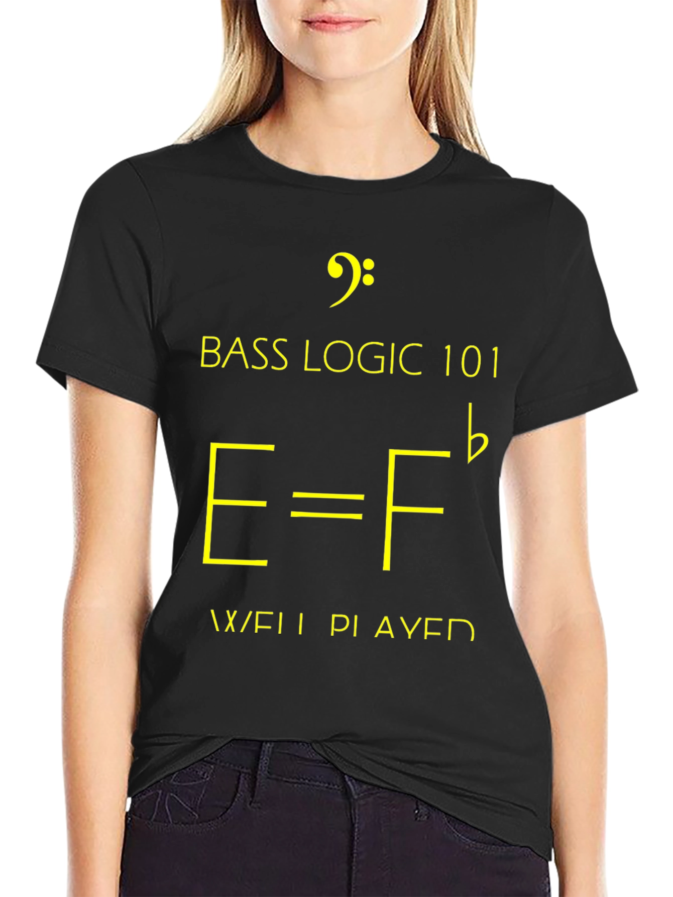 Black Bass Logic 101 Music T-Shirt view 2