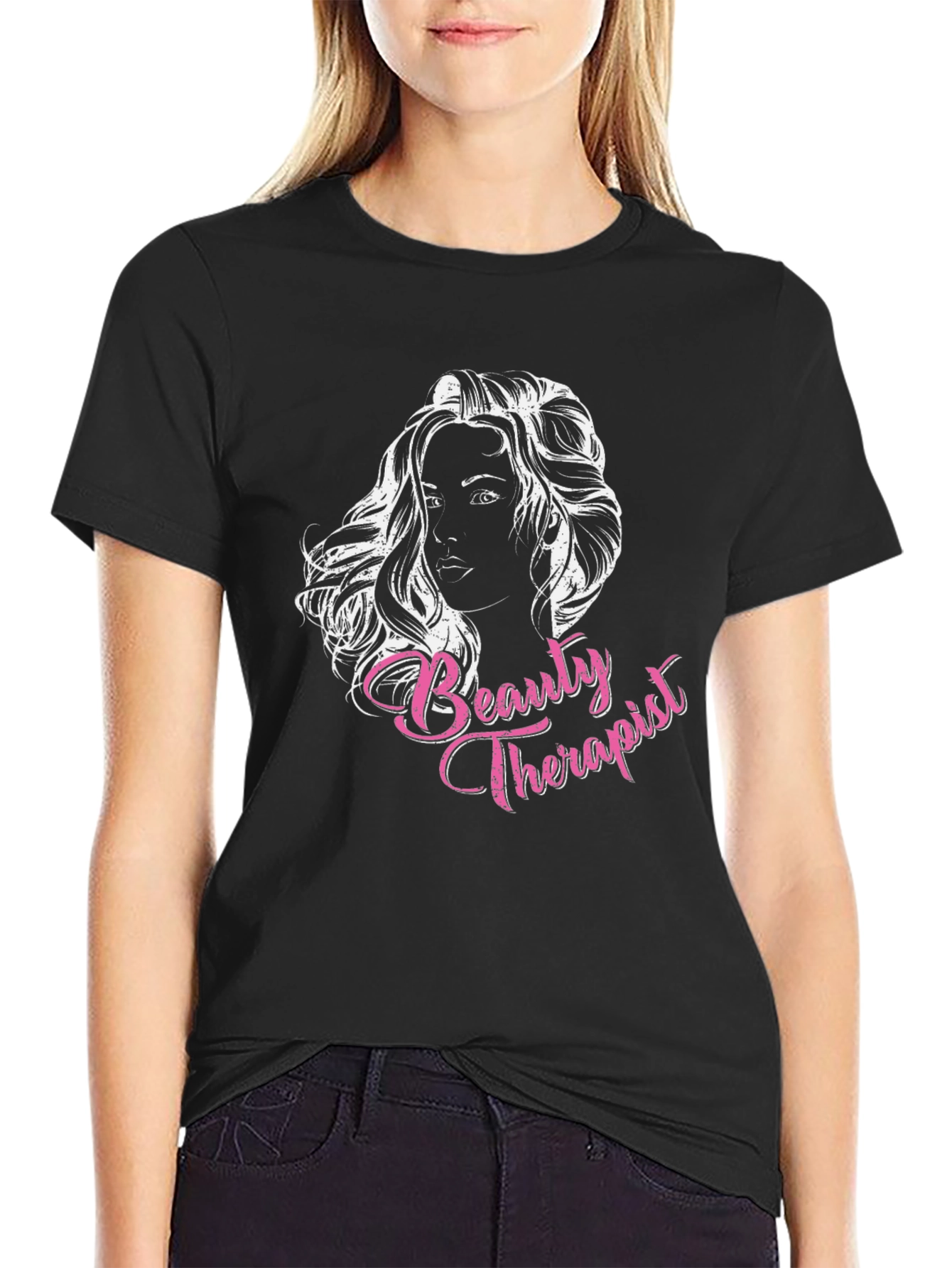 Black Beauty Therapist Graphic Tee - Black view 2