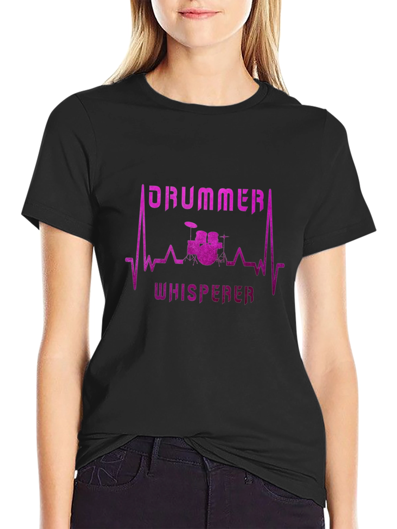 Drummer Whisperer Black T-Shirt - 2