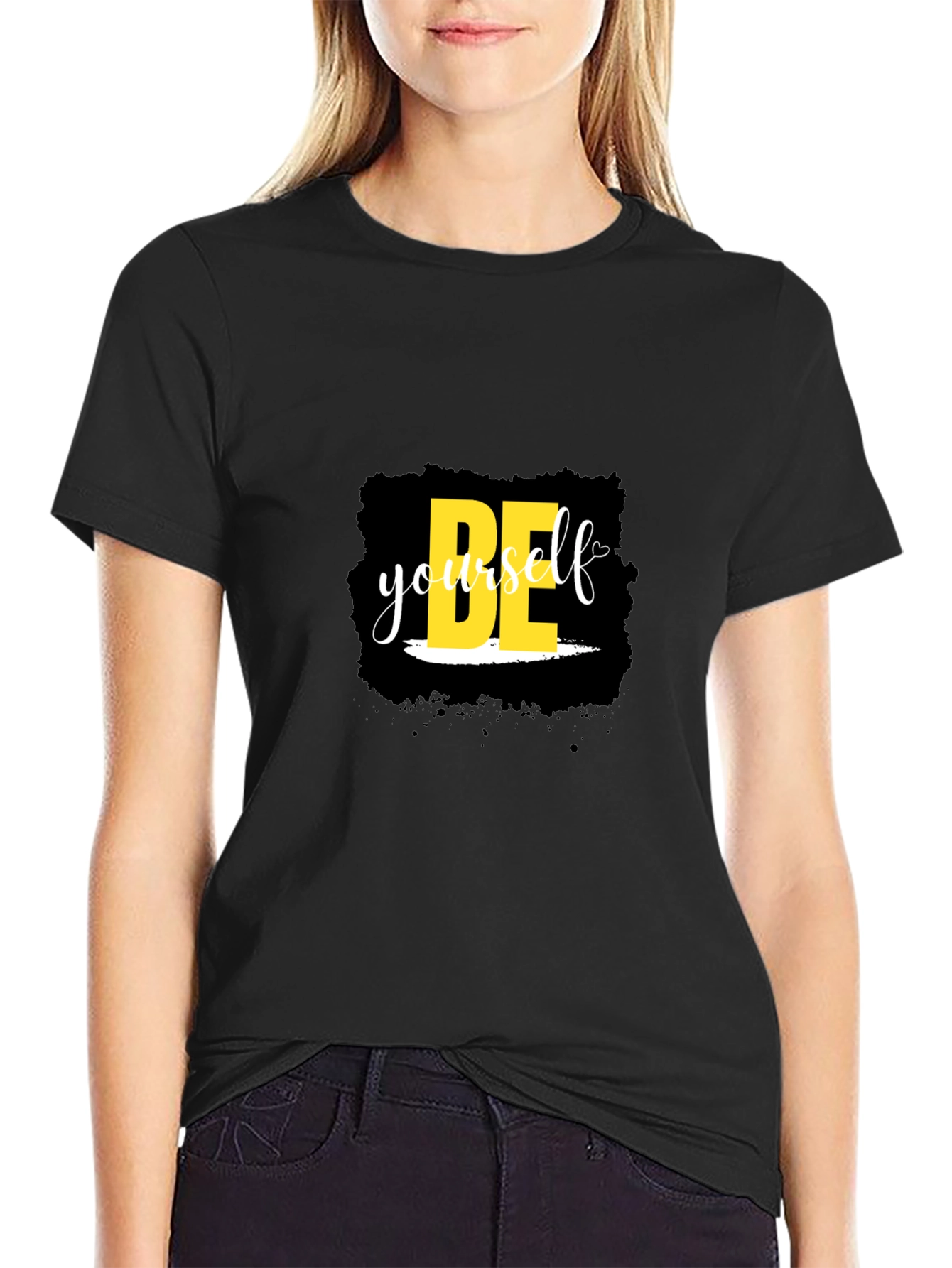 Black Be Yourself Black Tee view 2