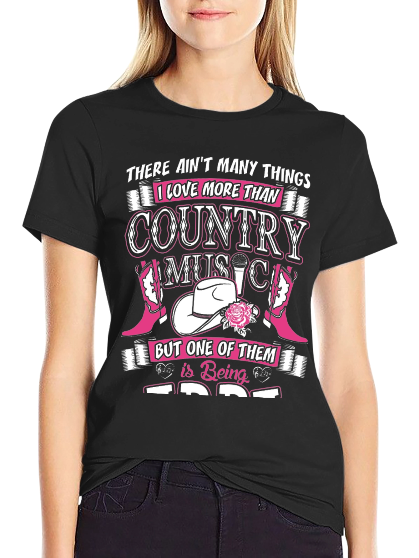 Black Country Music Lover T-Shirt view 2