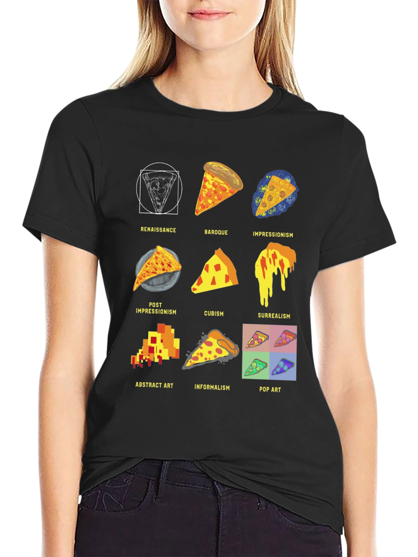 Pizza Art Styles T-Shirt: Renaissance to Pop Art! - 2