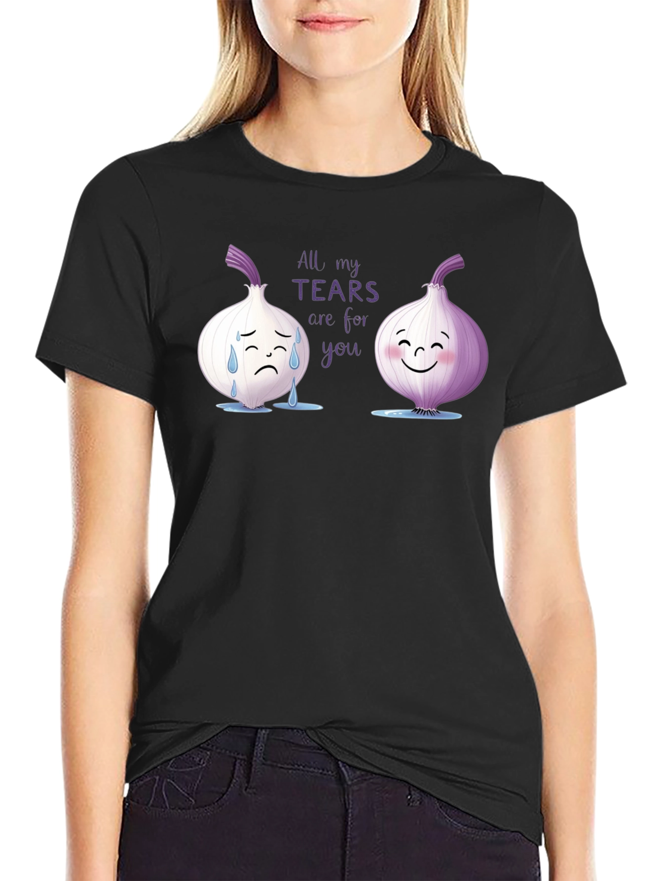 Black Funny All My Tears Are For You T-Shirt view 2