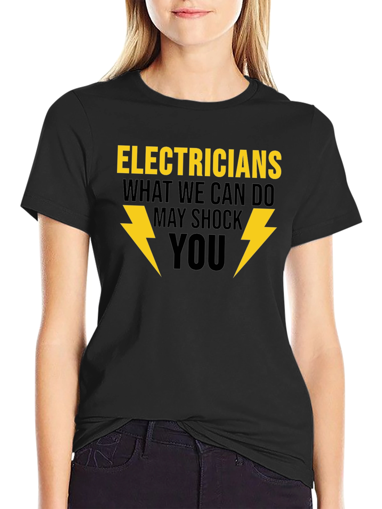 Black Electricians May Shock You T-Shirt view 2